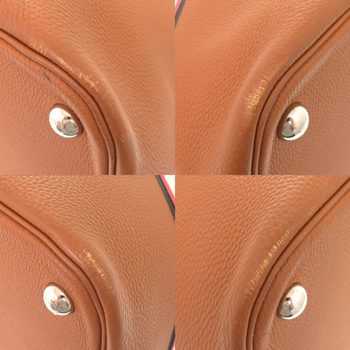 Hermes Brown Togo Leather Handbag (Pre-Owned)