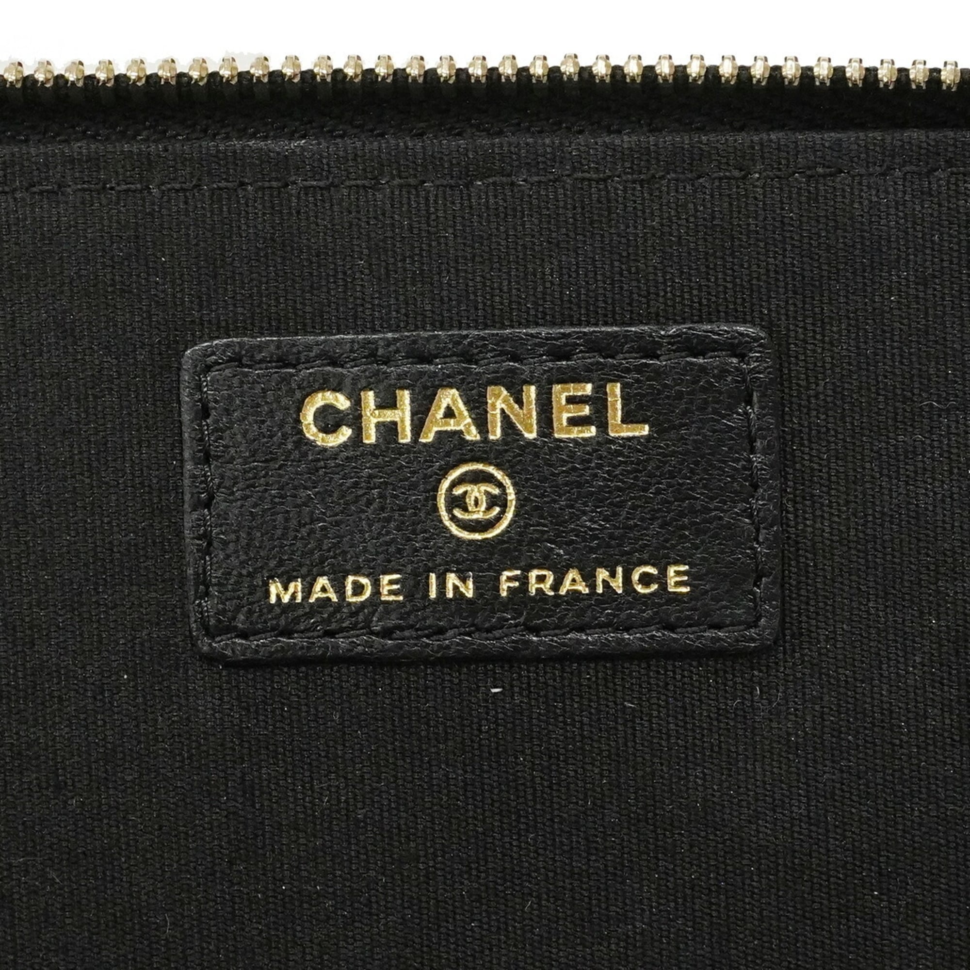 Chanel Black Leather Vanity Bag (Pre-Owned)