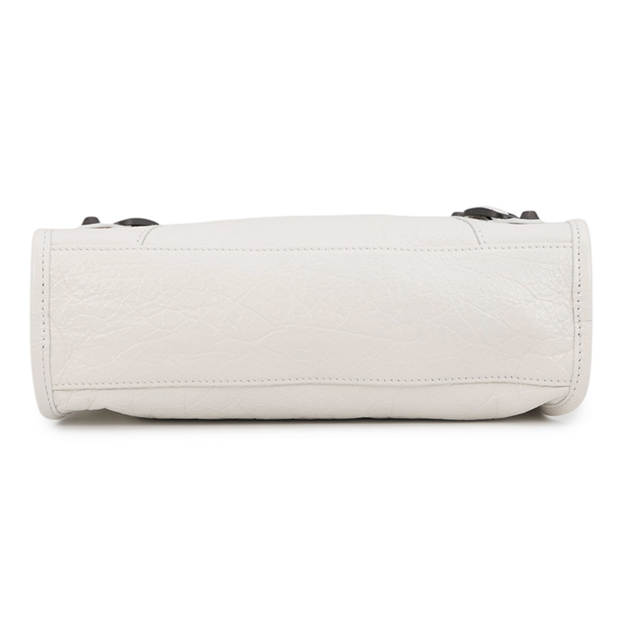 Balenciaga White Leather Handbag Shoulder Bag (Pre-Owned)