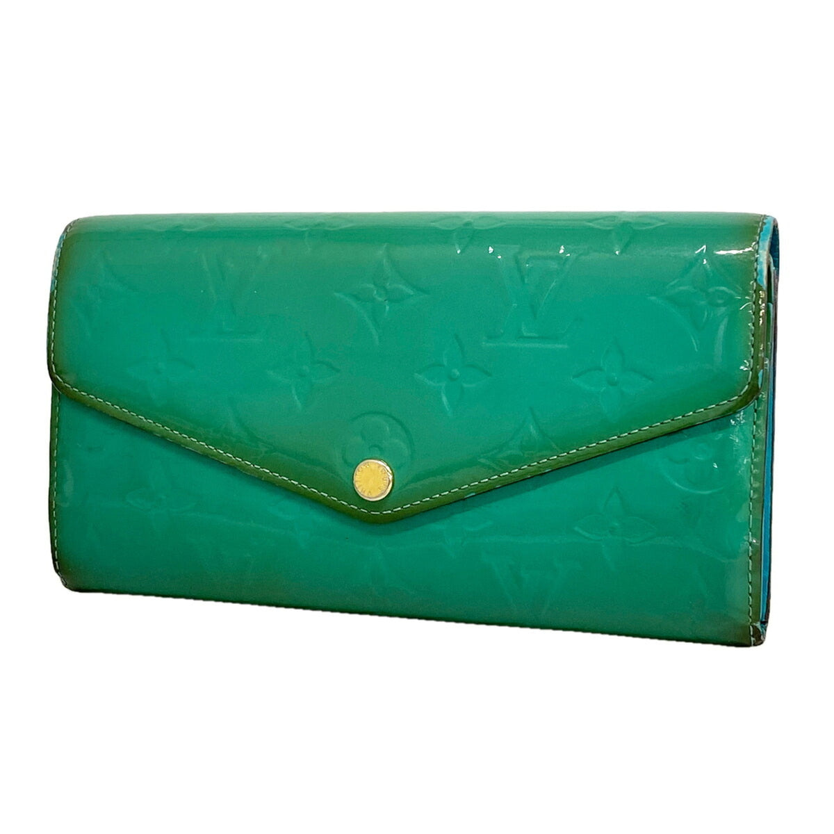 Louis Vuitton Green Long Wallet (Bi-Fold) (Pre-Owned)