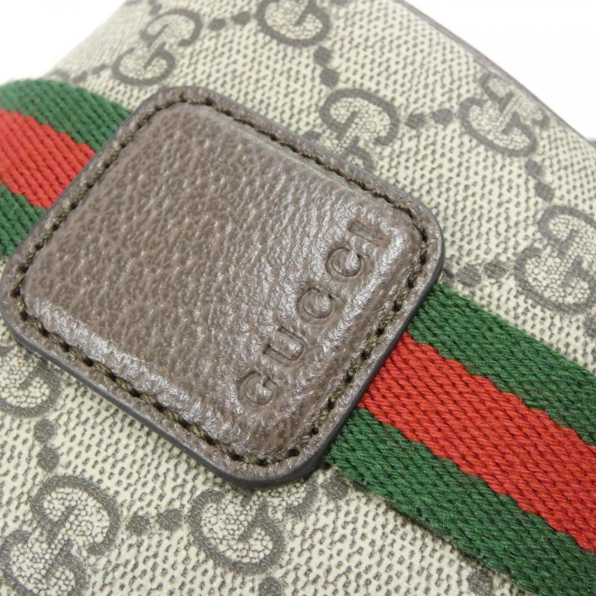 Gucci Beige Brown Gg Supreme Boston Bag (Pre-Owned)