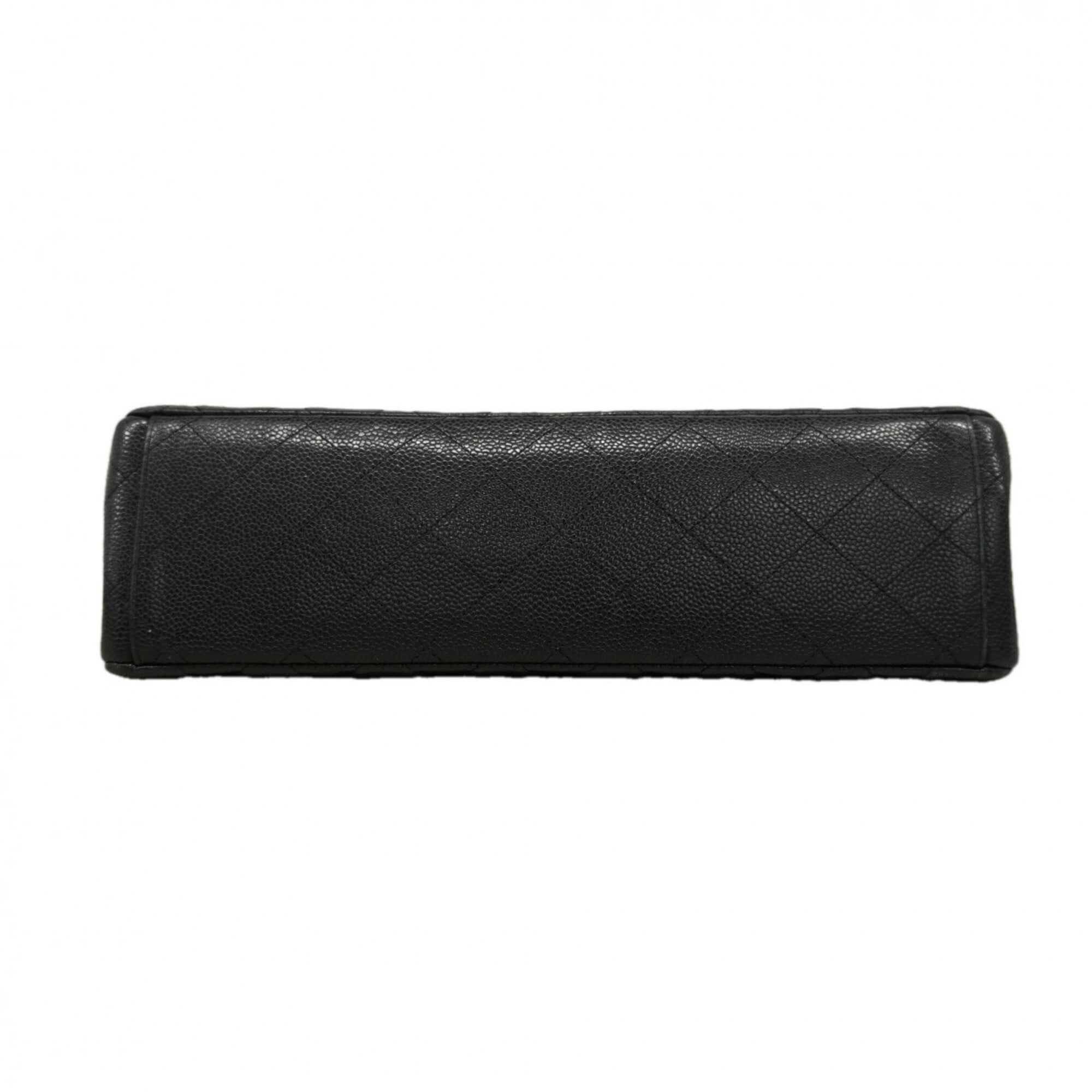 Chanel Black Grained Calfskin Shoulder Bag (Pre-Owned)