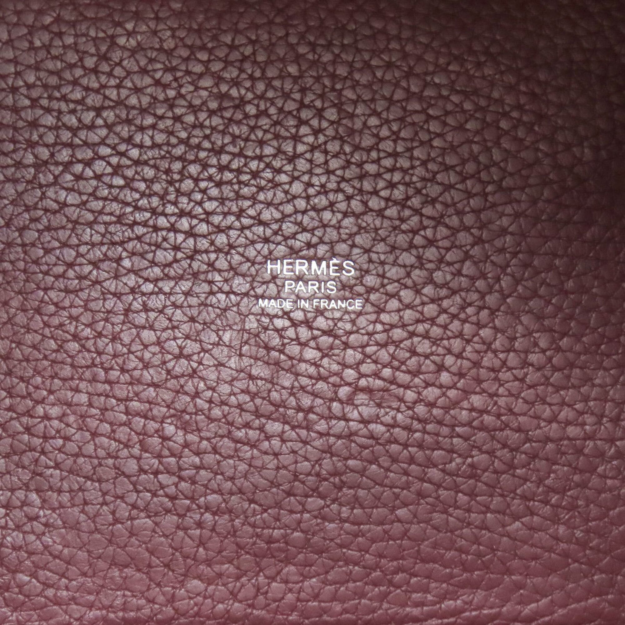 Hermes Picotin Bordeaux Taurillon Clemence Leather Handbag (Pre-Owned)