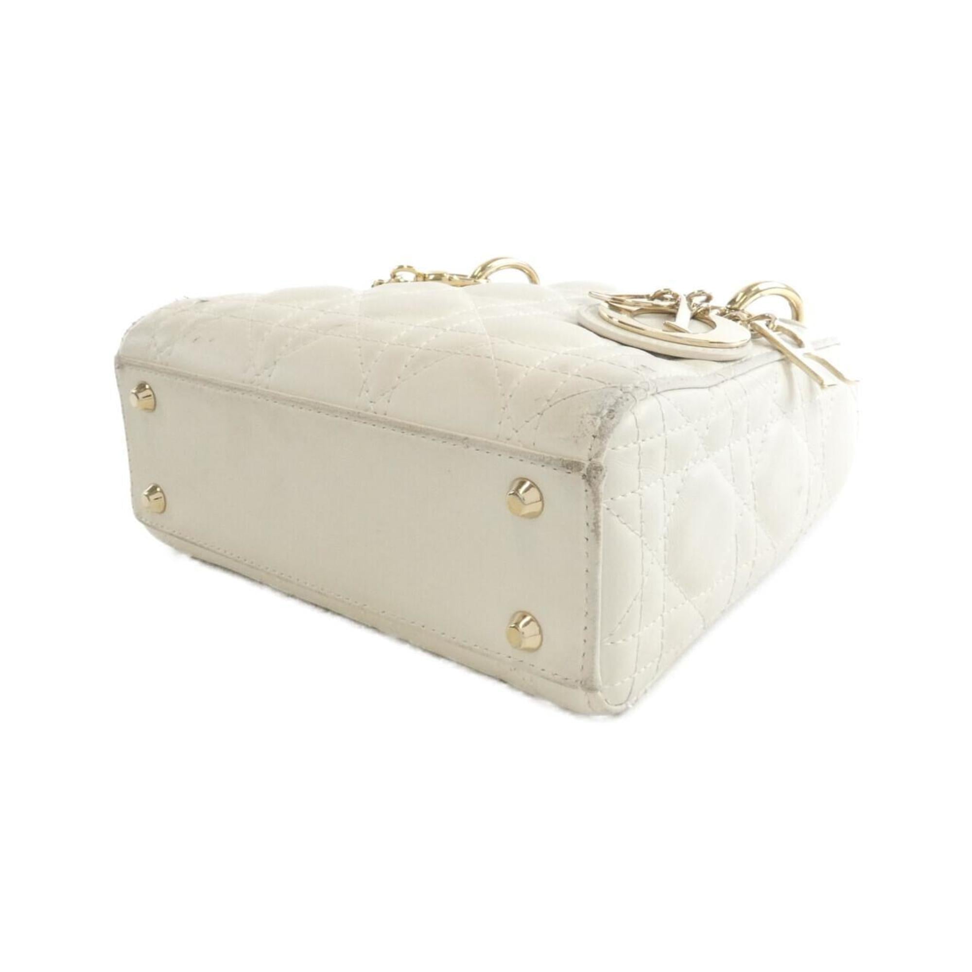 Christian Dior White Leather Handbag (Pre-Owned)