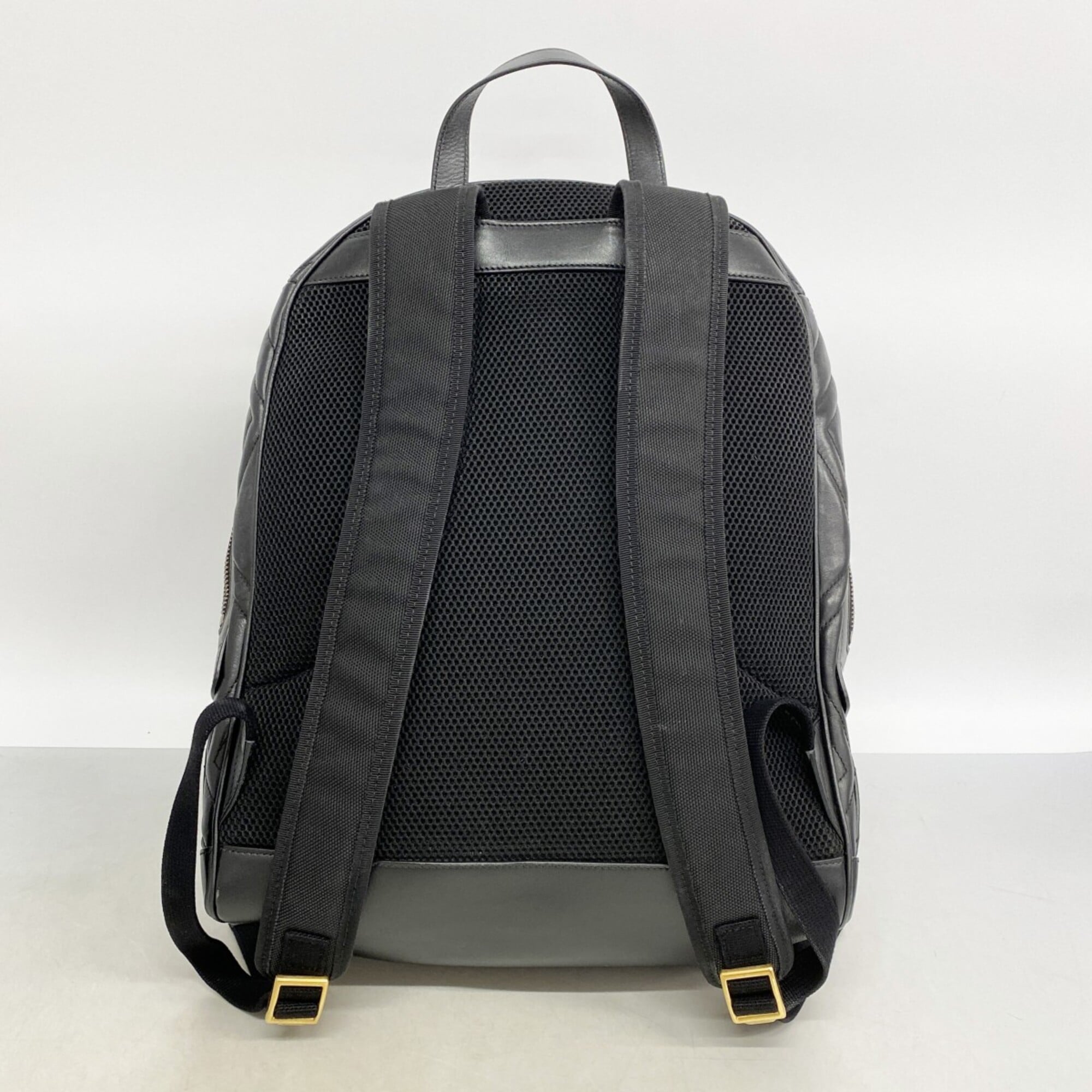 Gucci Black Leather Backpack (Pre-Owned)