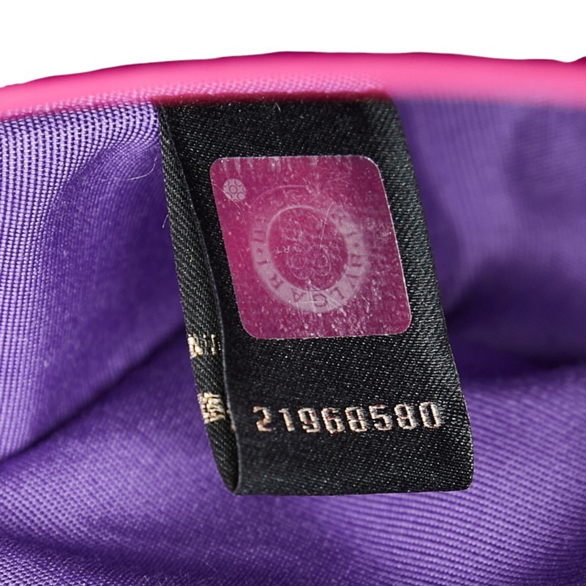 Bvlgari Pink Purple Leather Handbag Shoulder Bag (Pre-Owned)