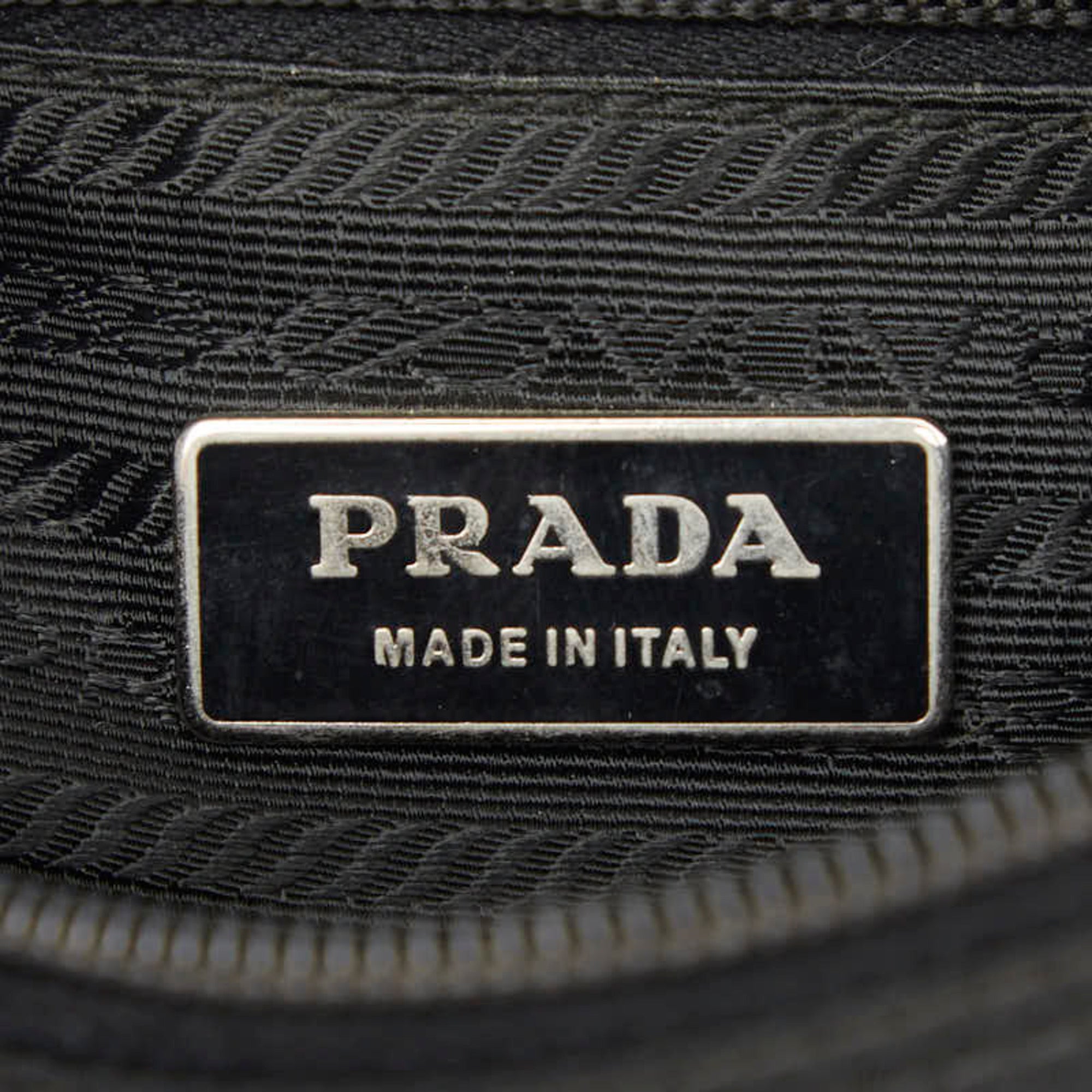 Prada Black Nylon Leather Shoulder Bag (Pre-Owned)