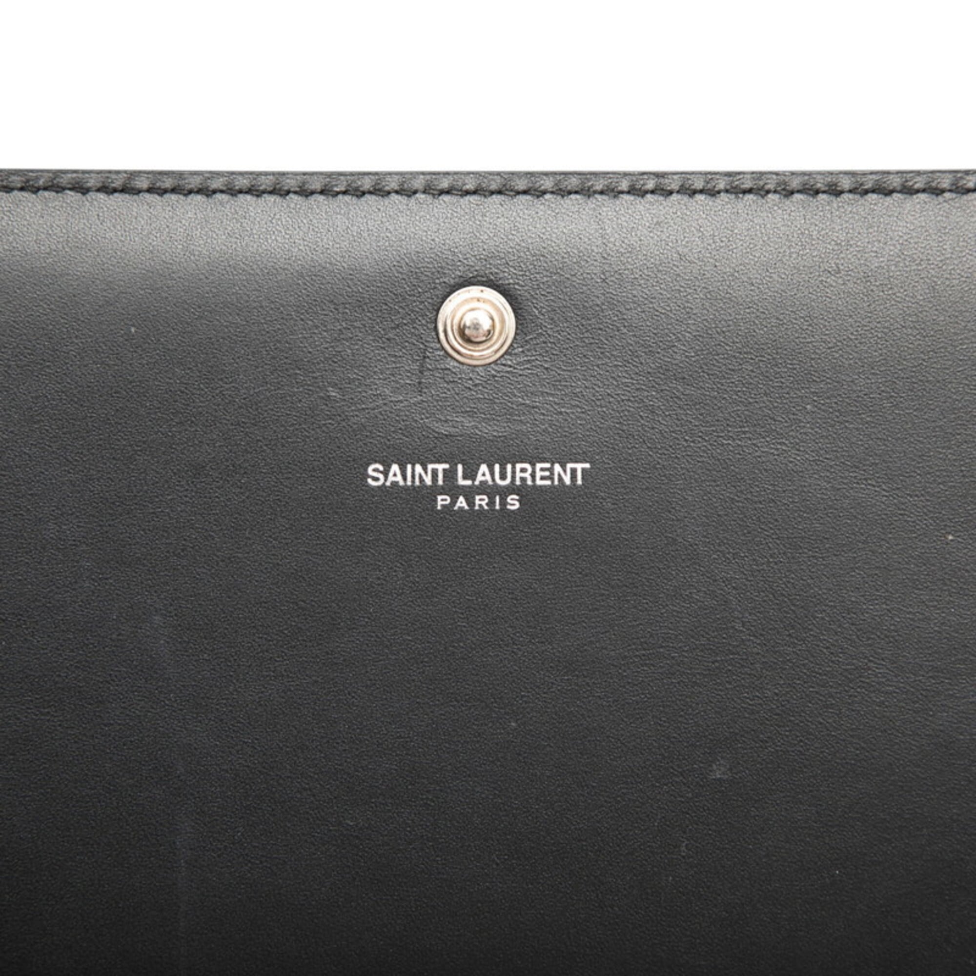 Saint Laurent Black Leather Shoulder Bag (Pre-Owned)