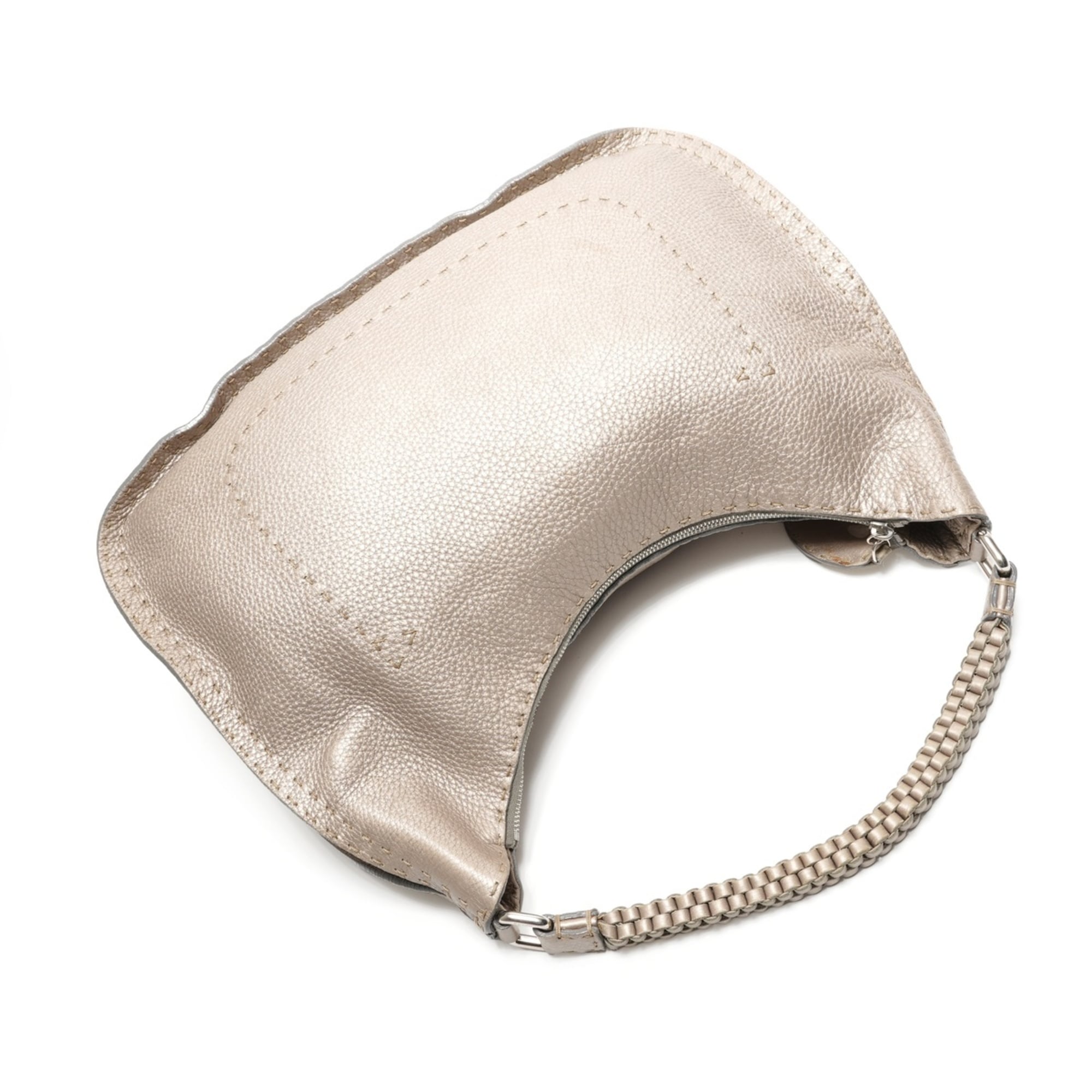 Fendi Selleria Silver Shoulder Bag (Pre-Owned)