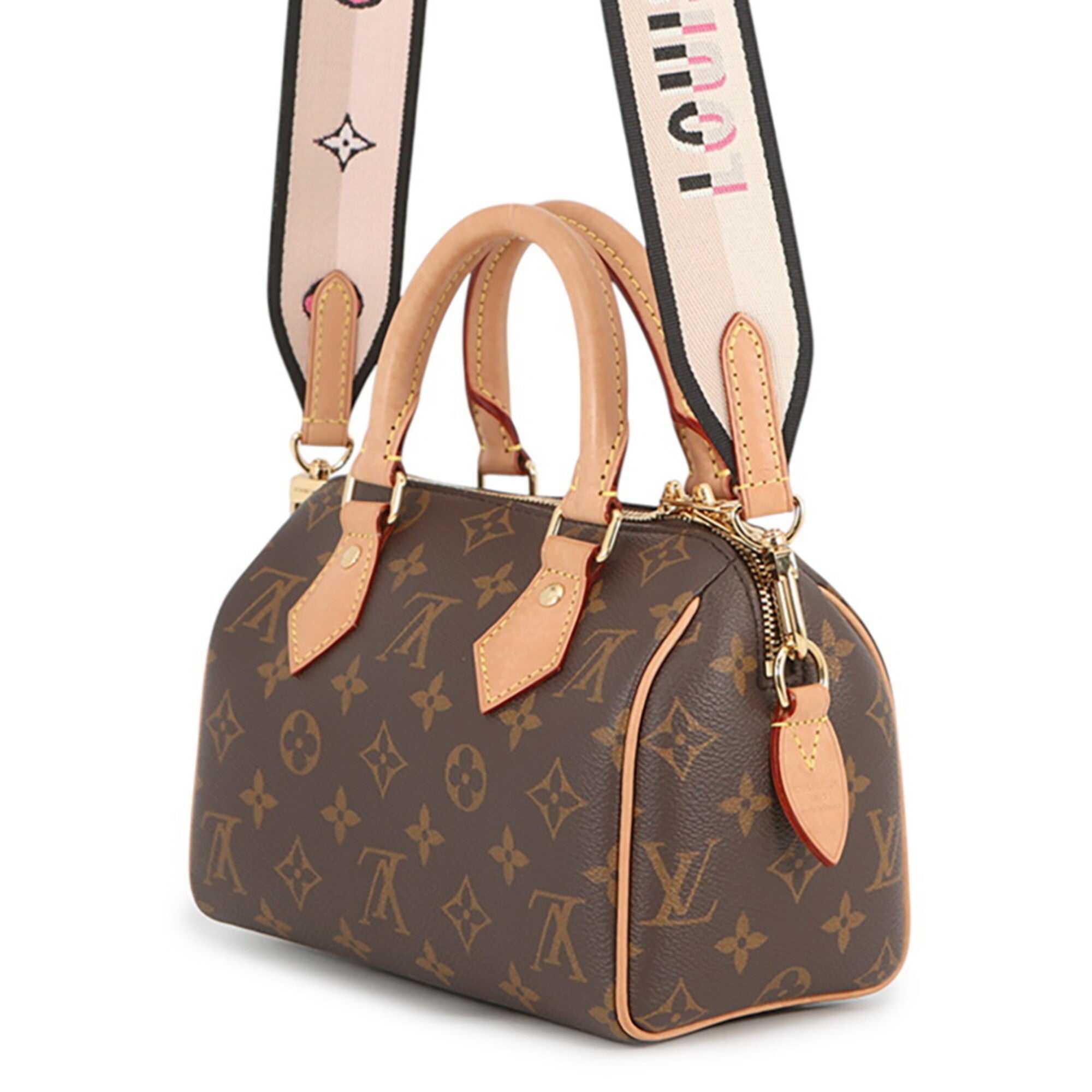 Louis Vuitton Brown Red Color Monogram Handbag Shoulder Bag (Pre-Owned)
