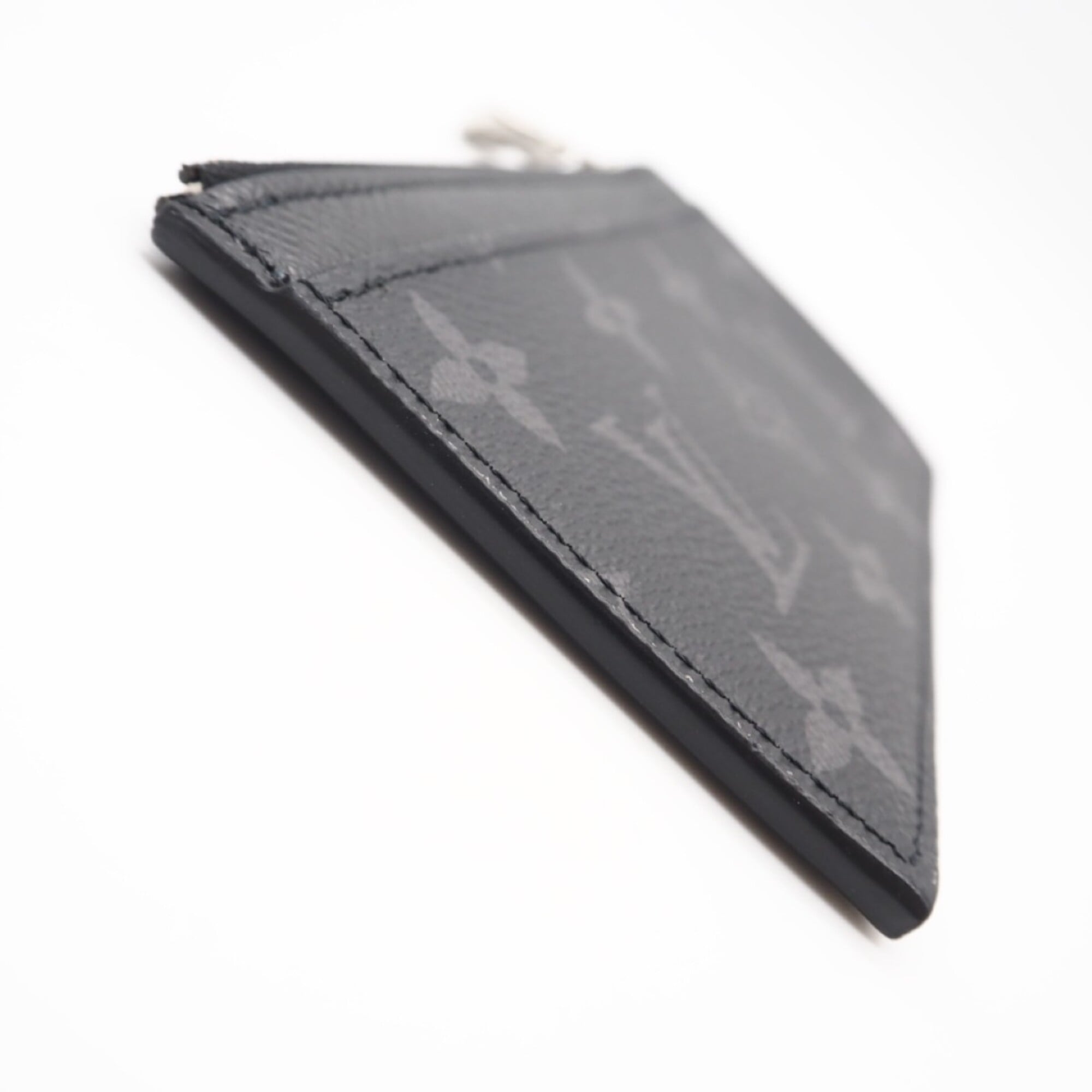 Louis Vuitton Black Gray Monogram Eclipse Monogram Eclipse Coin Purse/Coin Case (Pre-Owned)