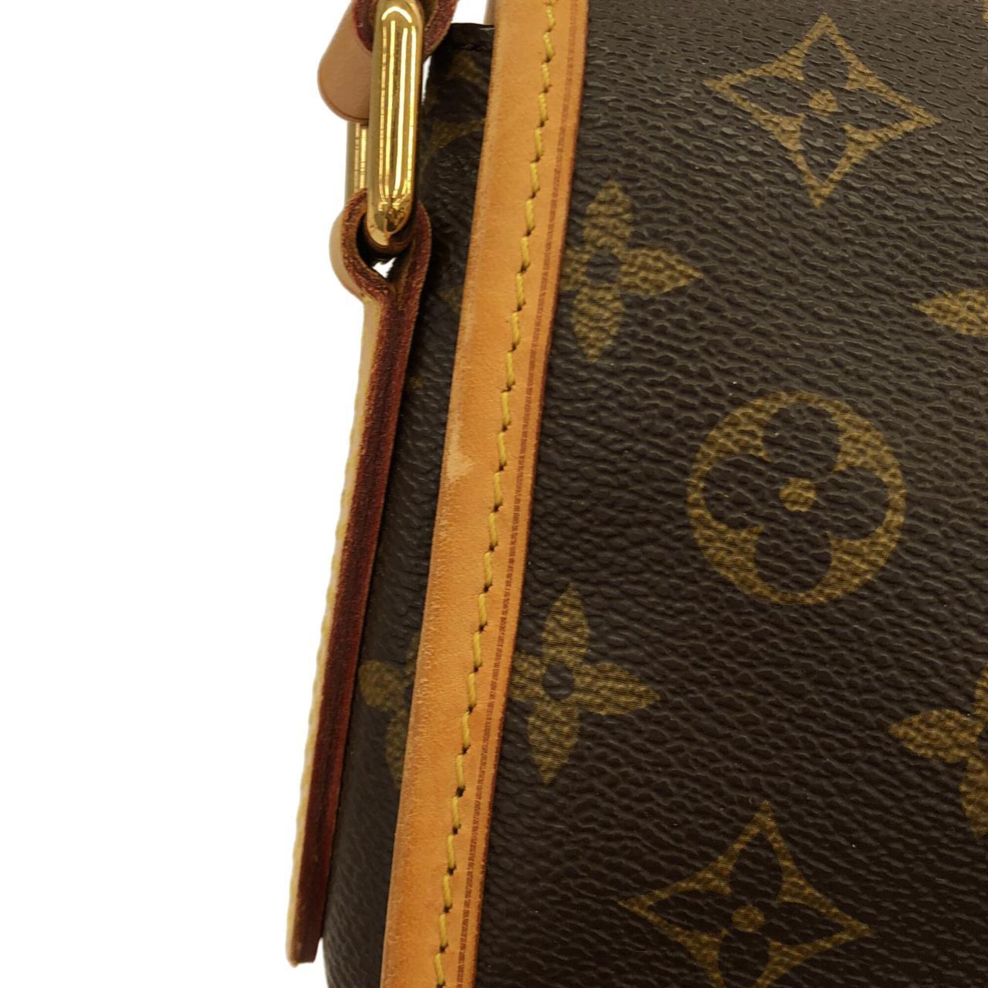 Louis Vuitton Monogram Marron Coated Canvas Shoulder Bag (Pre-Owned)