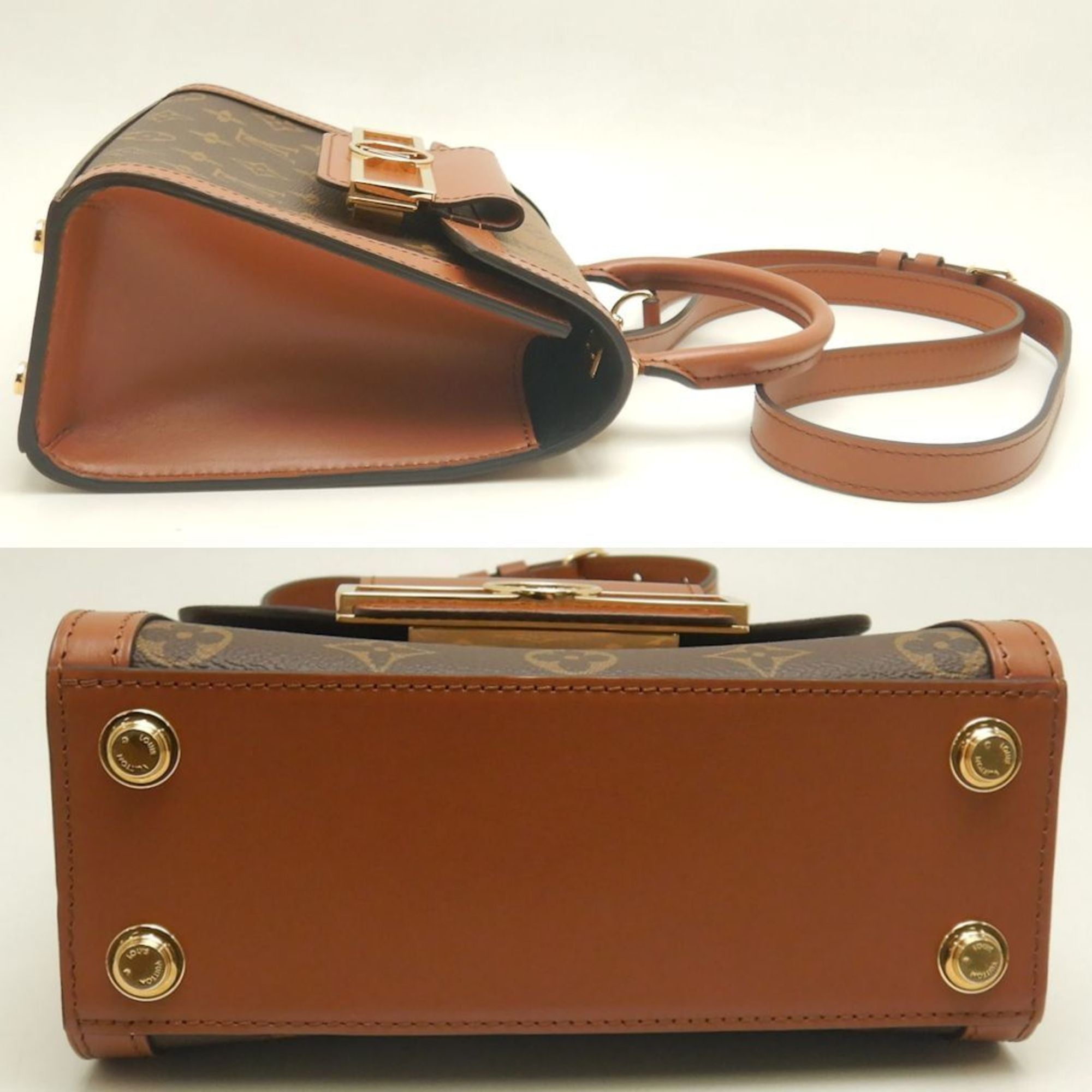 Louis Vuitton Monogram Reverse Brown Pvc Leather Handbag (Pre-Owned)