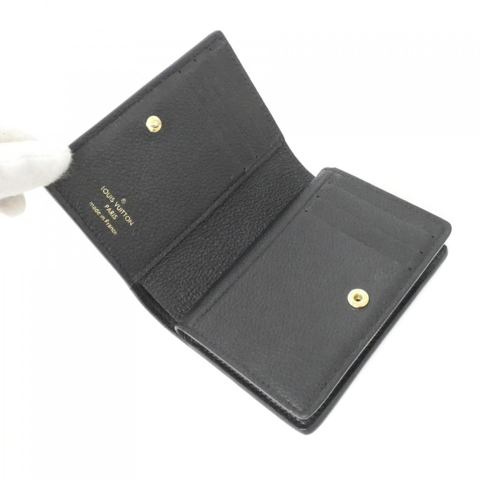 Louis Vuitton Black Leather Wallet (Bi-Fold) (Pre-Owned)