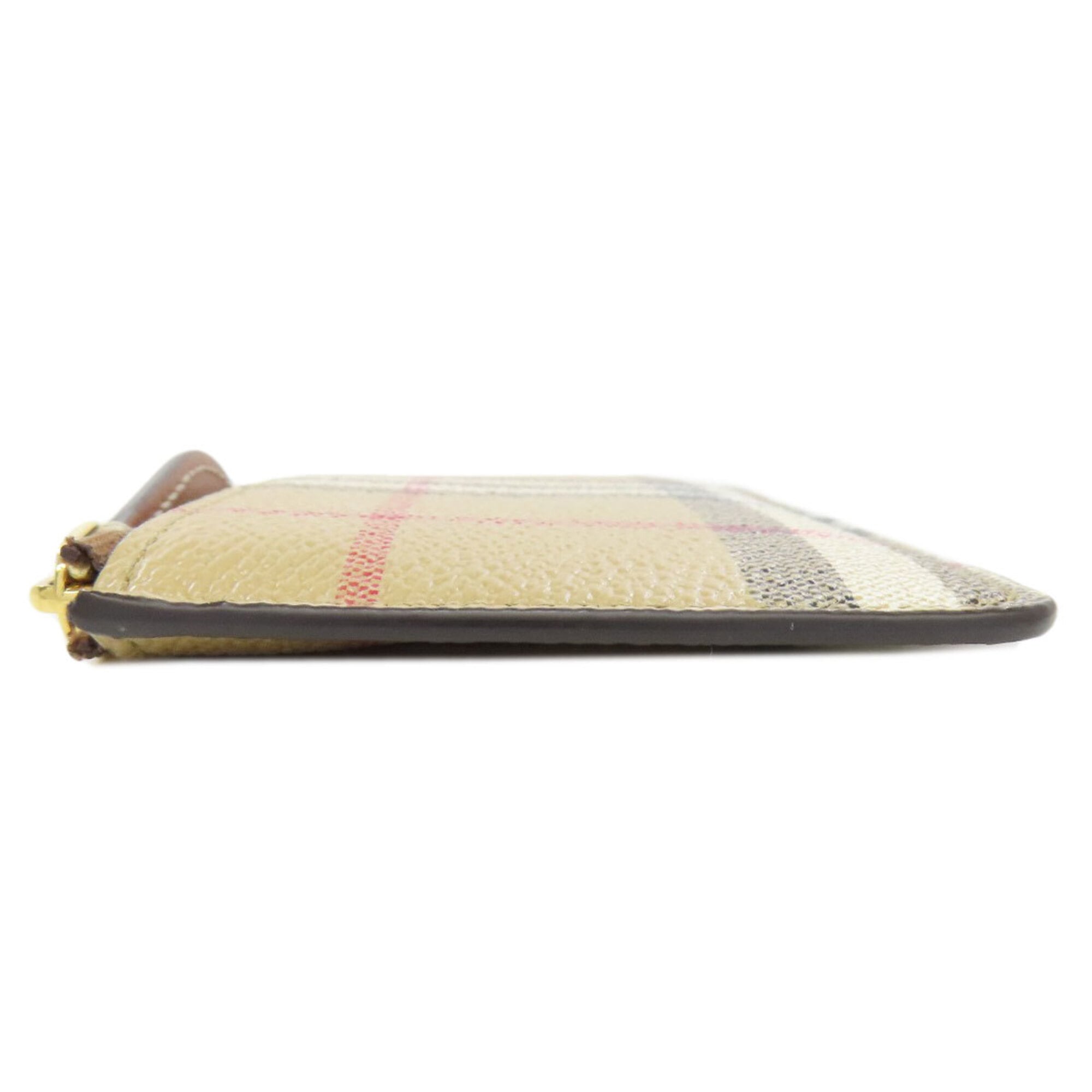 Burberry Beige Leather Coin Purse/Coin Case (Pre-Owned)