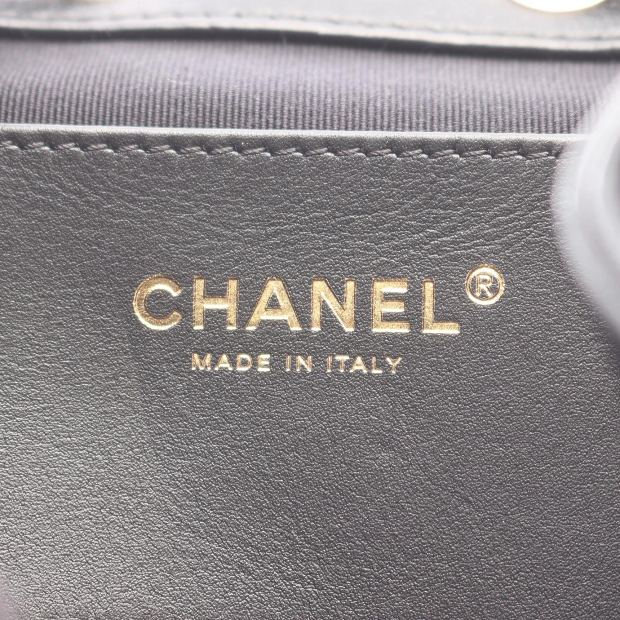 Chanel Black Leather Backpack (Pre-Owned)