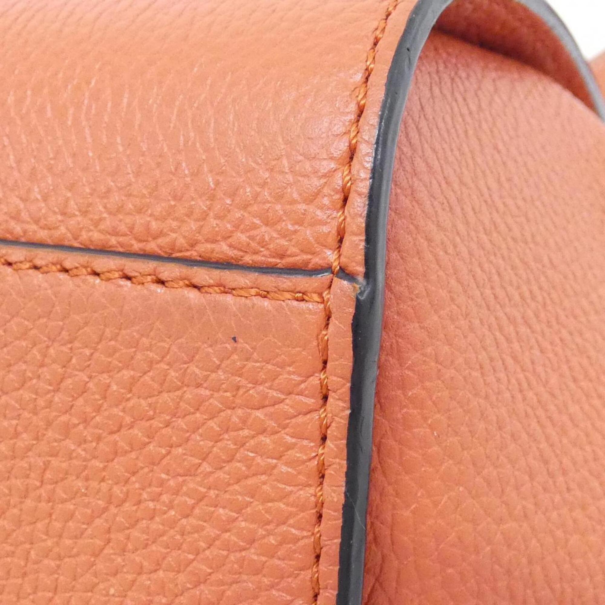 Loewe Red Color Leather Shoulder Bag (Pre-Owned)
