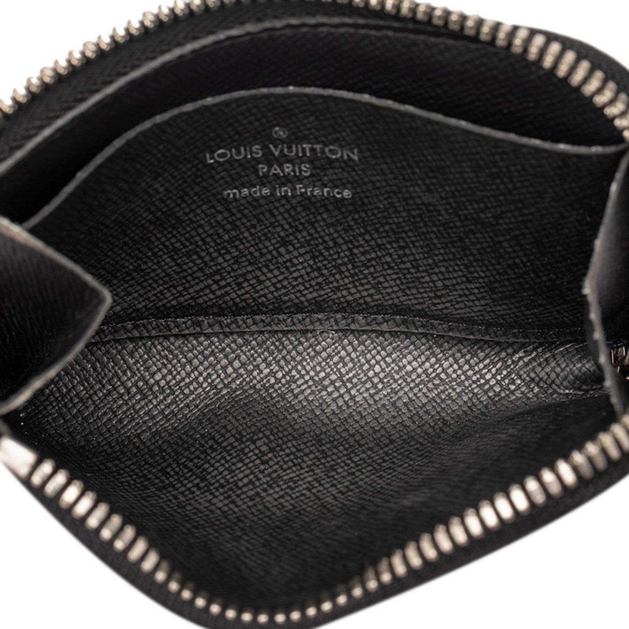Louis Vuitton Black Noir Leather Coin Purse/Coin Case (Pre-Owned)