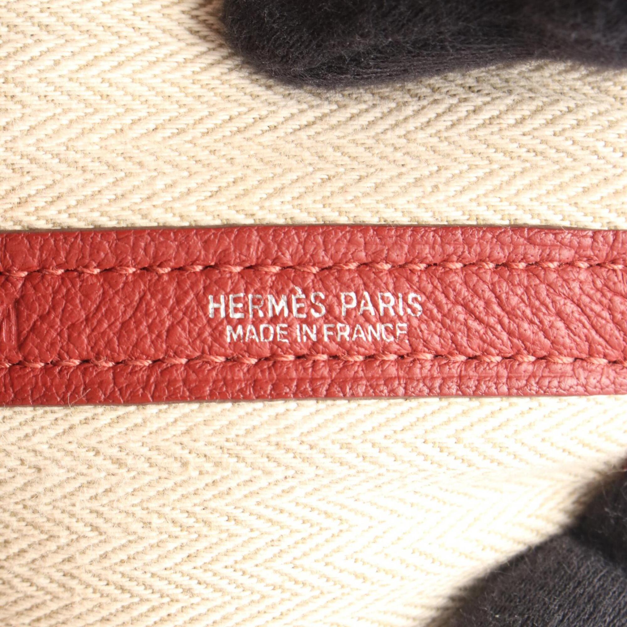 Hermes Red Color Negonda Leather Handbag Tote Bag (Pre-Owned)