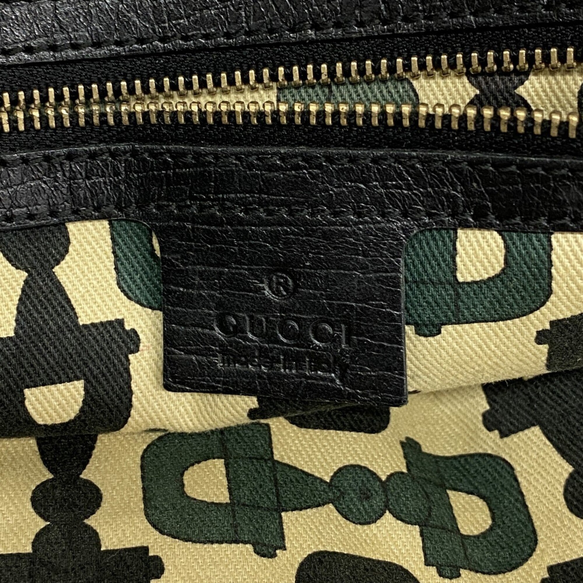 Gucci Black Canvas Tote Bag (Pre-Owned)