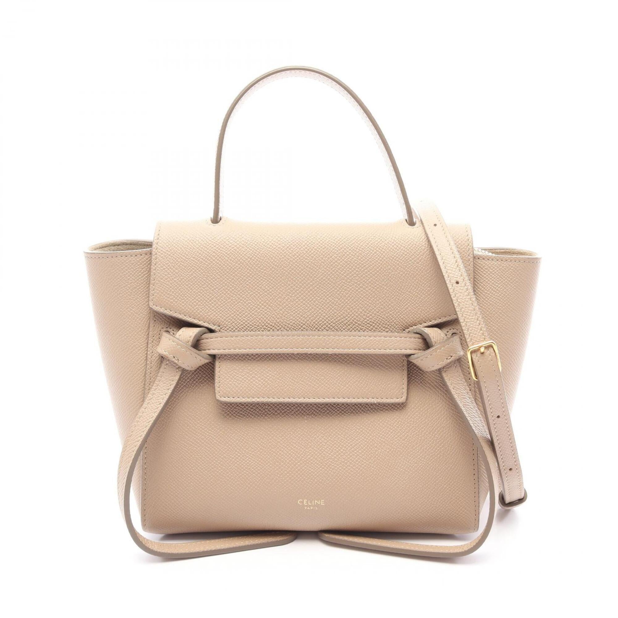 Celine Beige Leather Handbag (Pre-Owned)