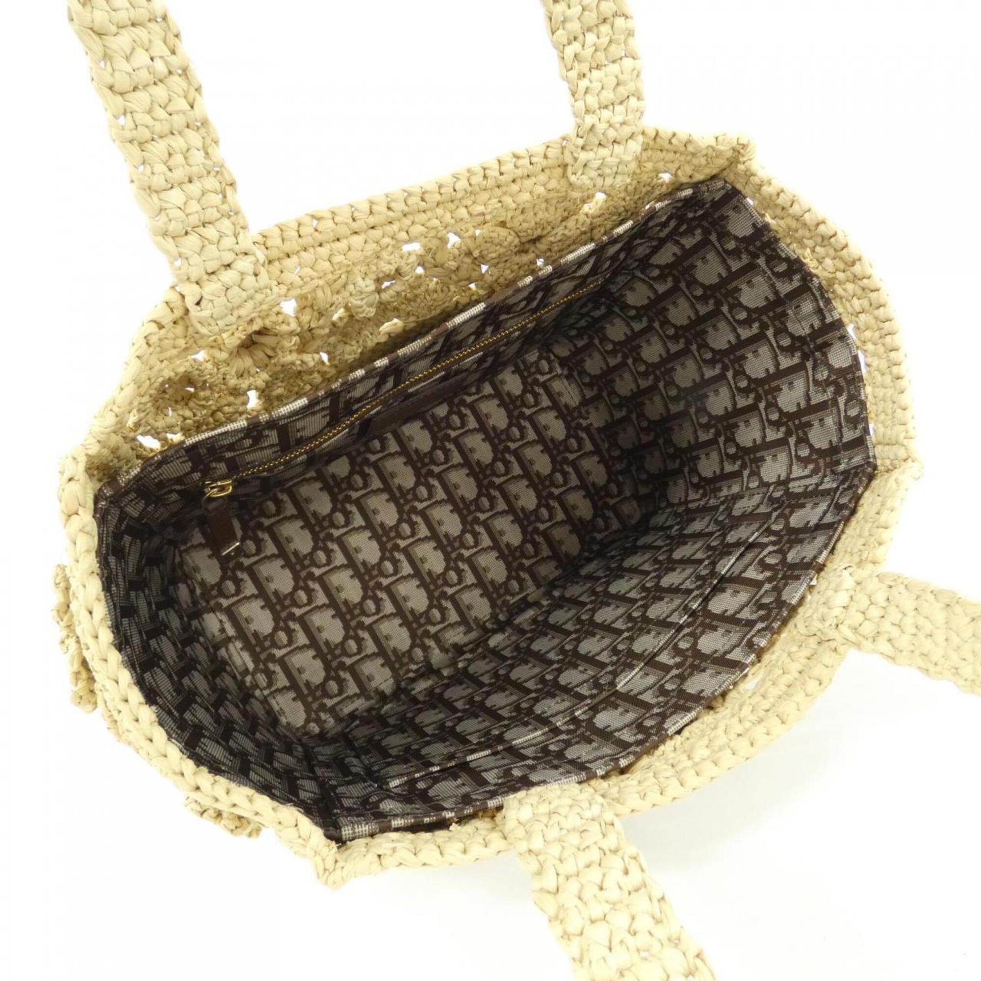 Christian Dior Raffia Handbag (Pre-Owned)
