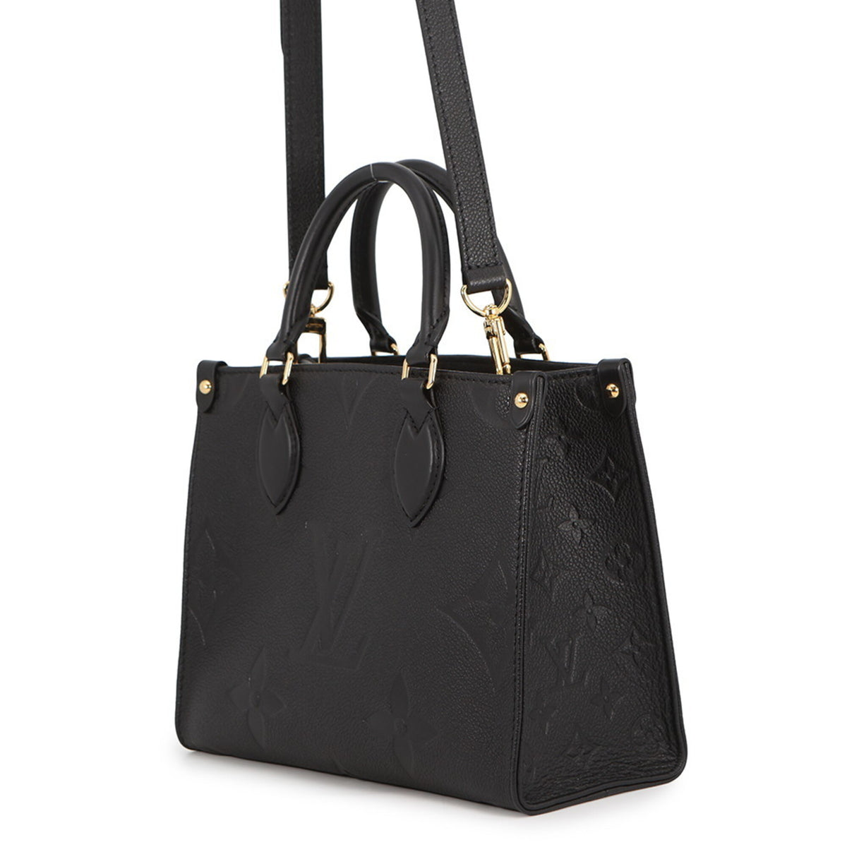 Louis Vuitton Black Monogram Noir Monogram Empreinte Handbag (Pre-Owned)