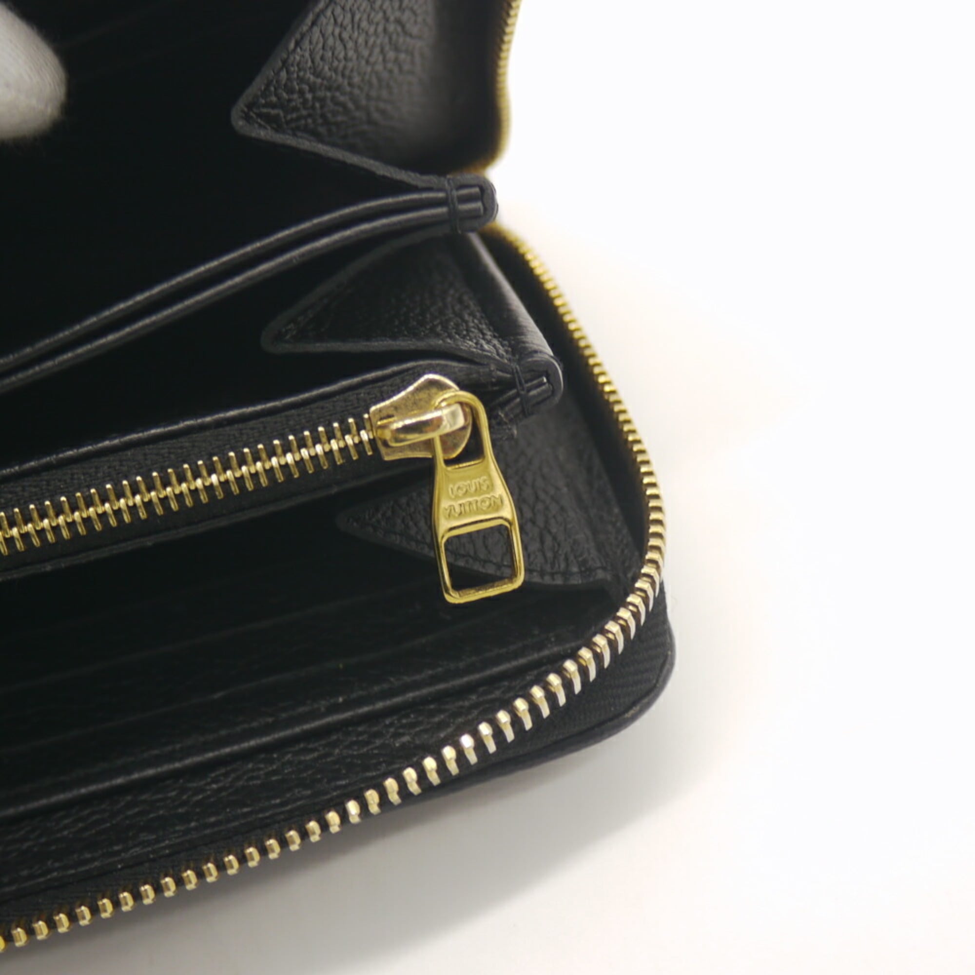 Louis Vuitton Monogram Empreinte Beige Black Monogram Empreinte Long Wallet (Bi-Fold) (Pre-Owned)