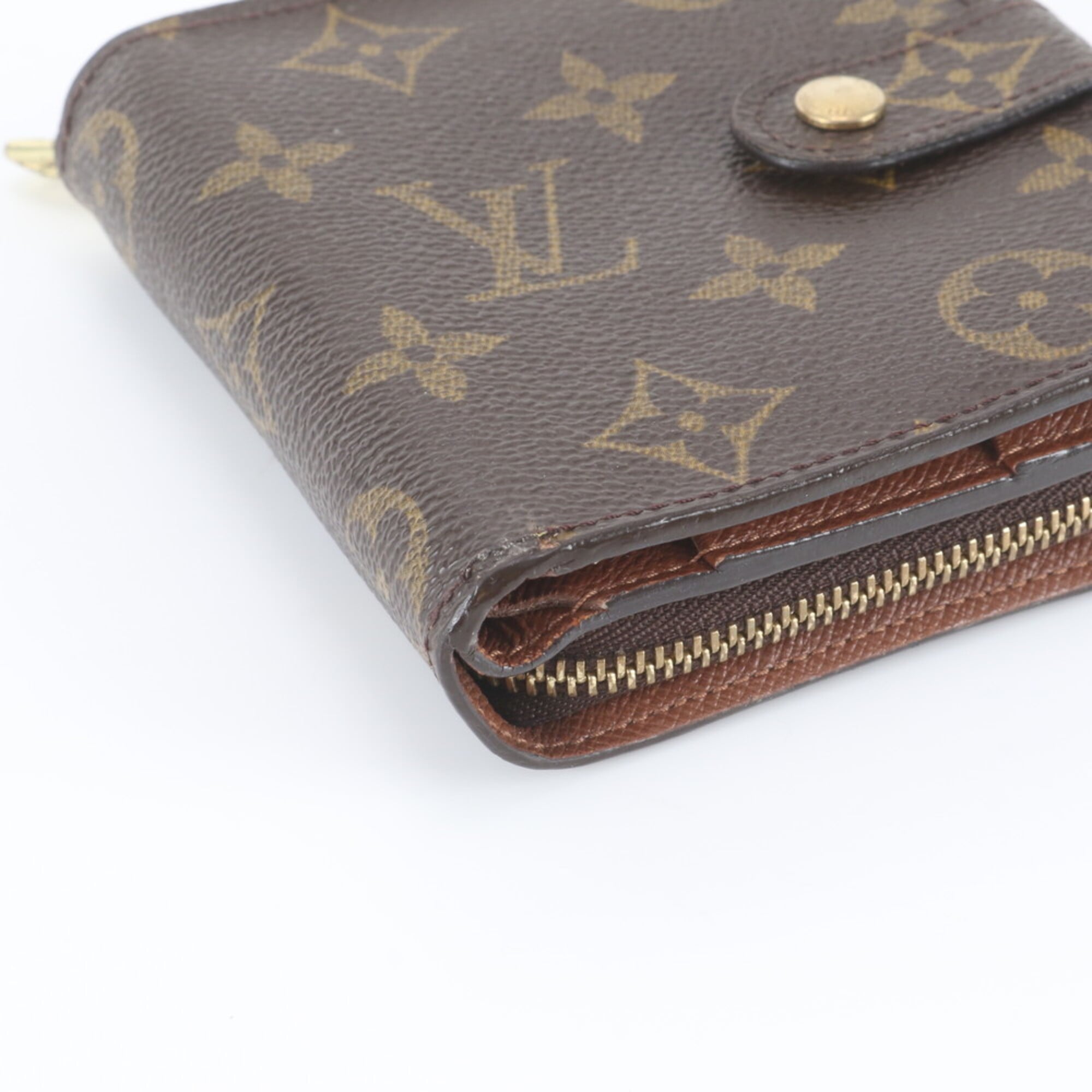 Louis Vuitton Brown Cuir Ombre Leather Coated Canvas Wallet (Bi-Fold) (Pre-Owned)
