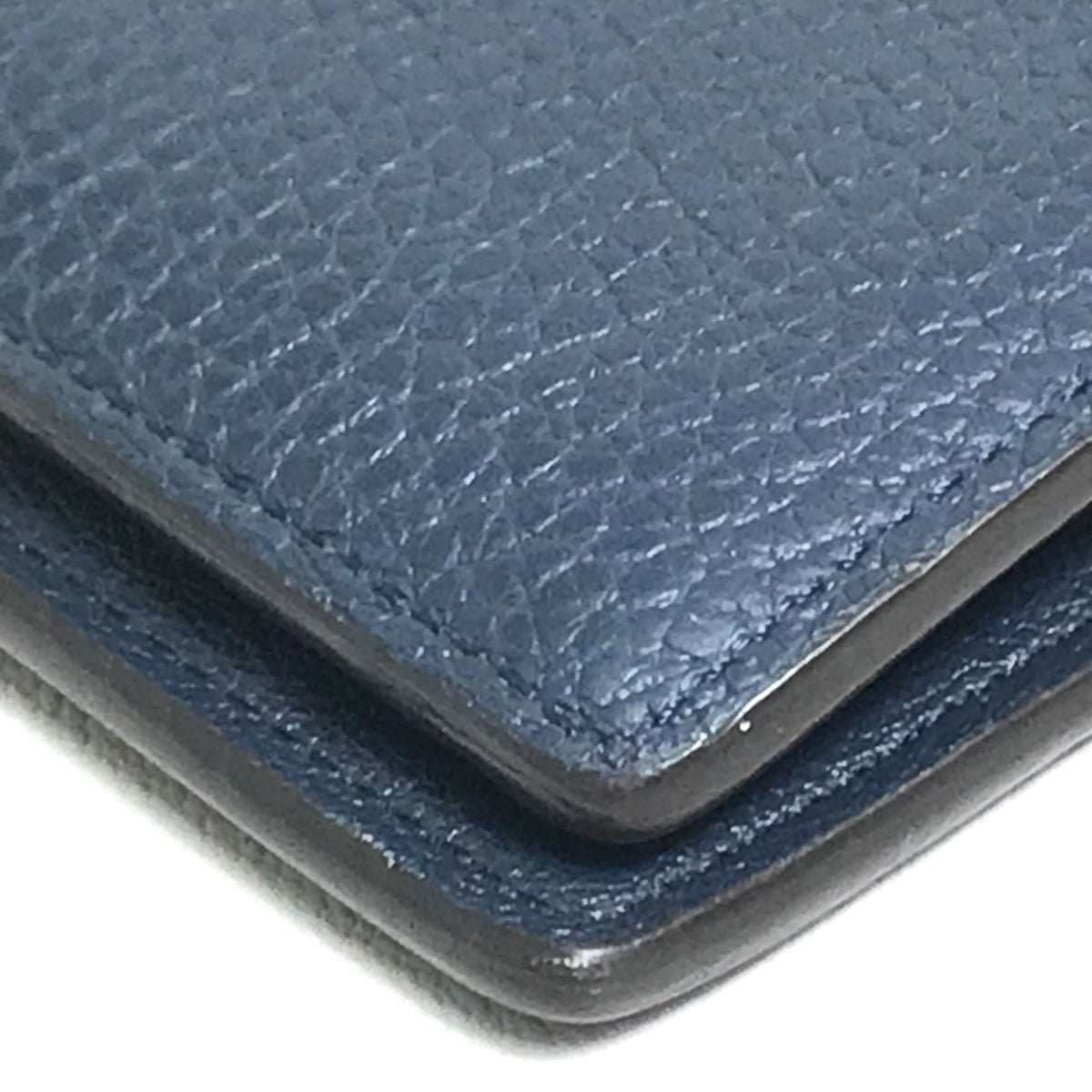 Louis Vuitton Navy Leather Long Wallet (Bi-Fold) (Pre-Owned)