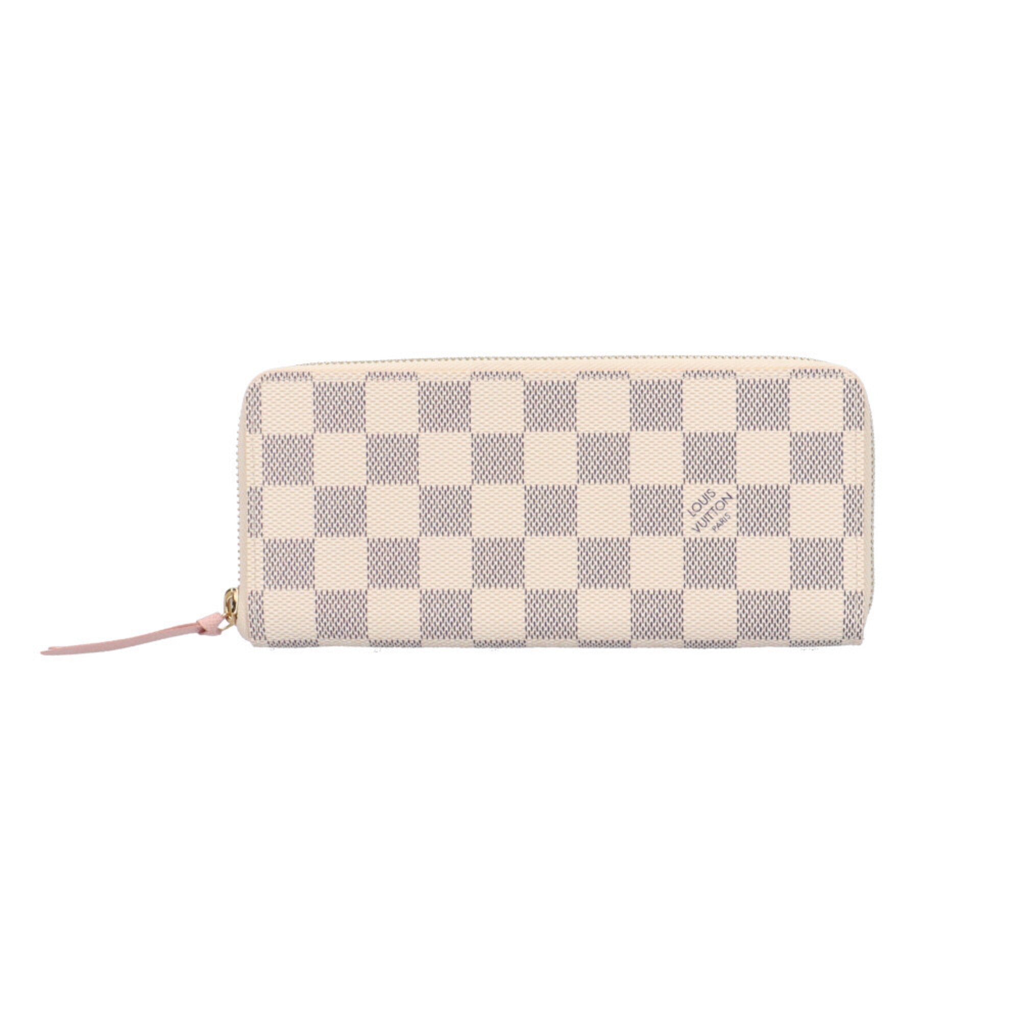 Louis Vuitton Damier Azur Rose Ballerine White Damier Azur Long Wallet (Bi-Fold) (Pre-Owned)