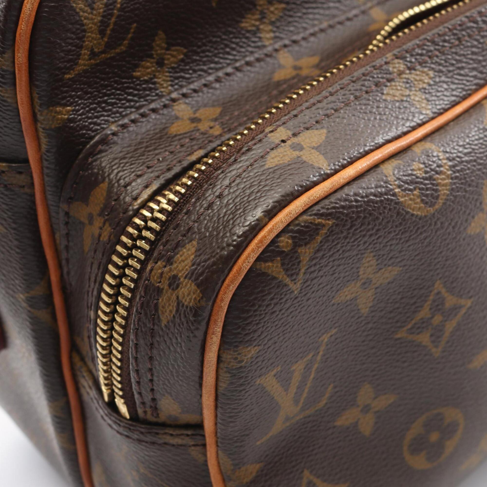 Louis Vuitton Brown Pvc Leather Handbag Shoulder Bag (Pre-Owned)