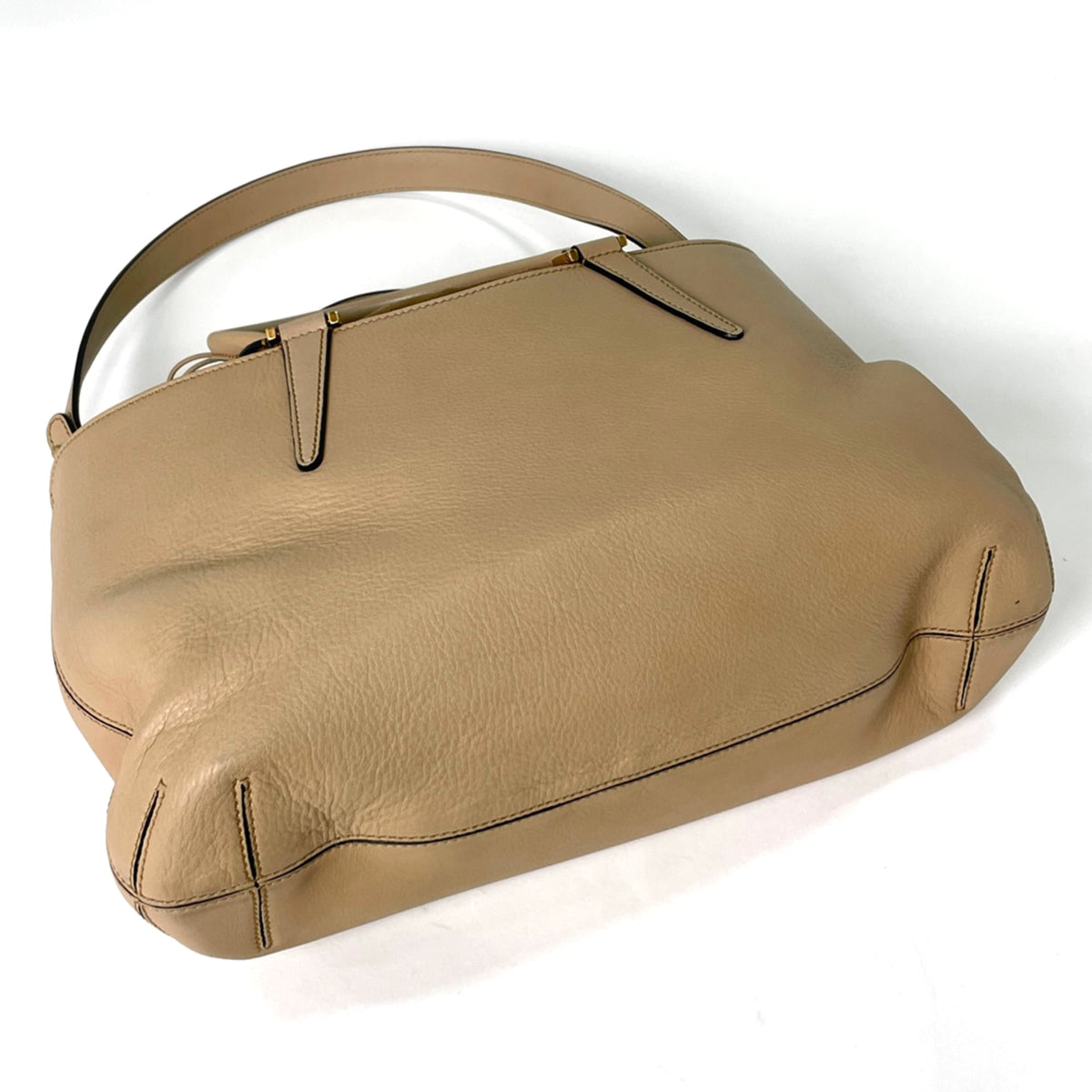 Fendi Brown Leather Suede Handbag (Pre-Owned)