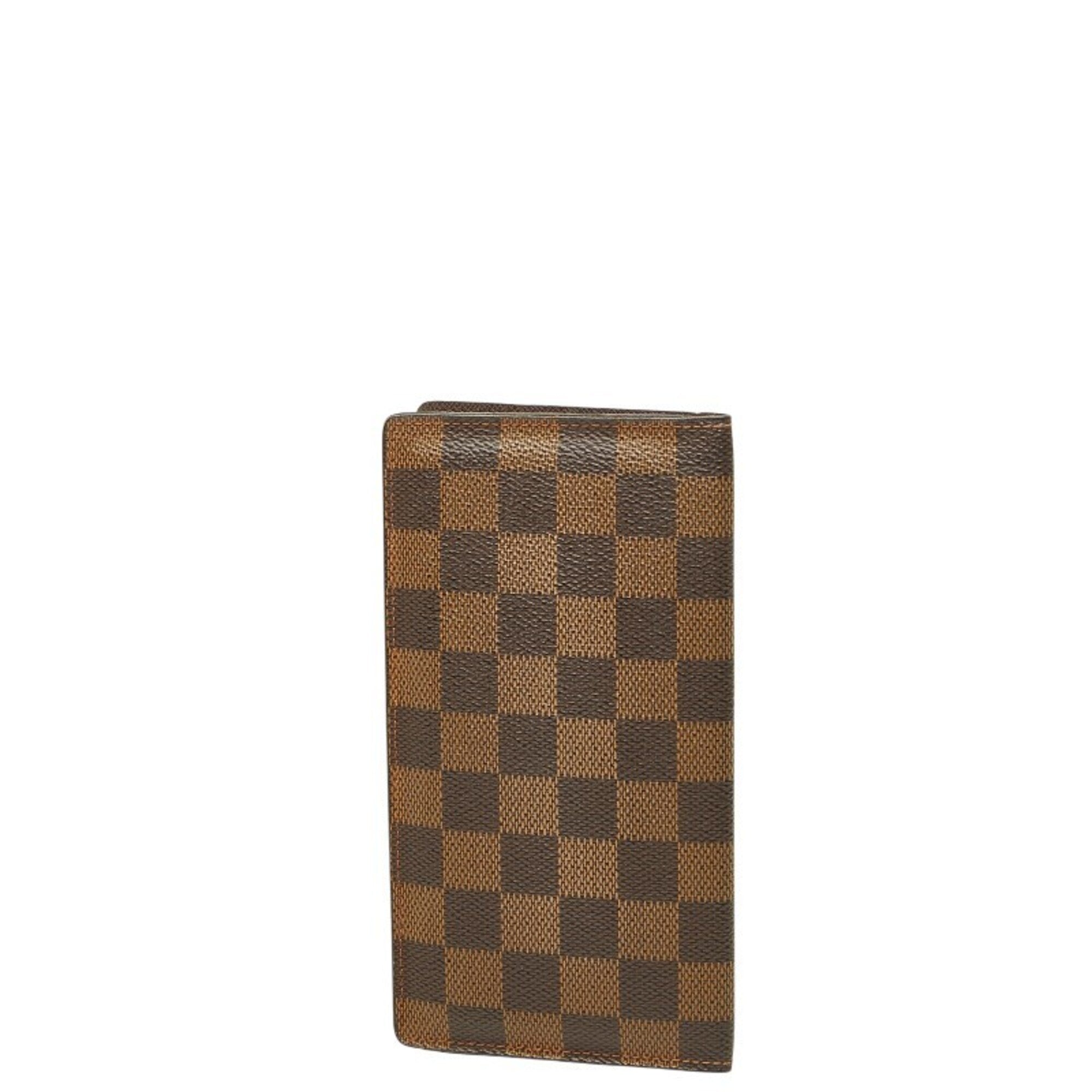 Louis Vuitton Brown Pvc Leather Long Wallet (Bi-Fold) (Pre-Owned)