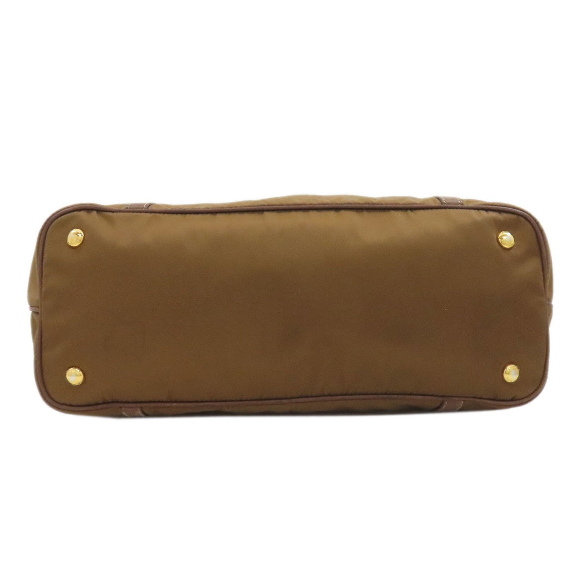 Prada Brown Nylon Handbag (Pre-Owned)