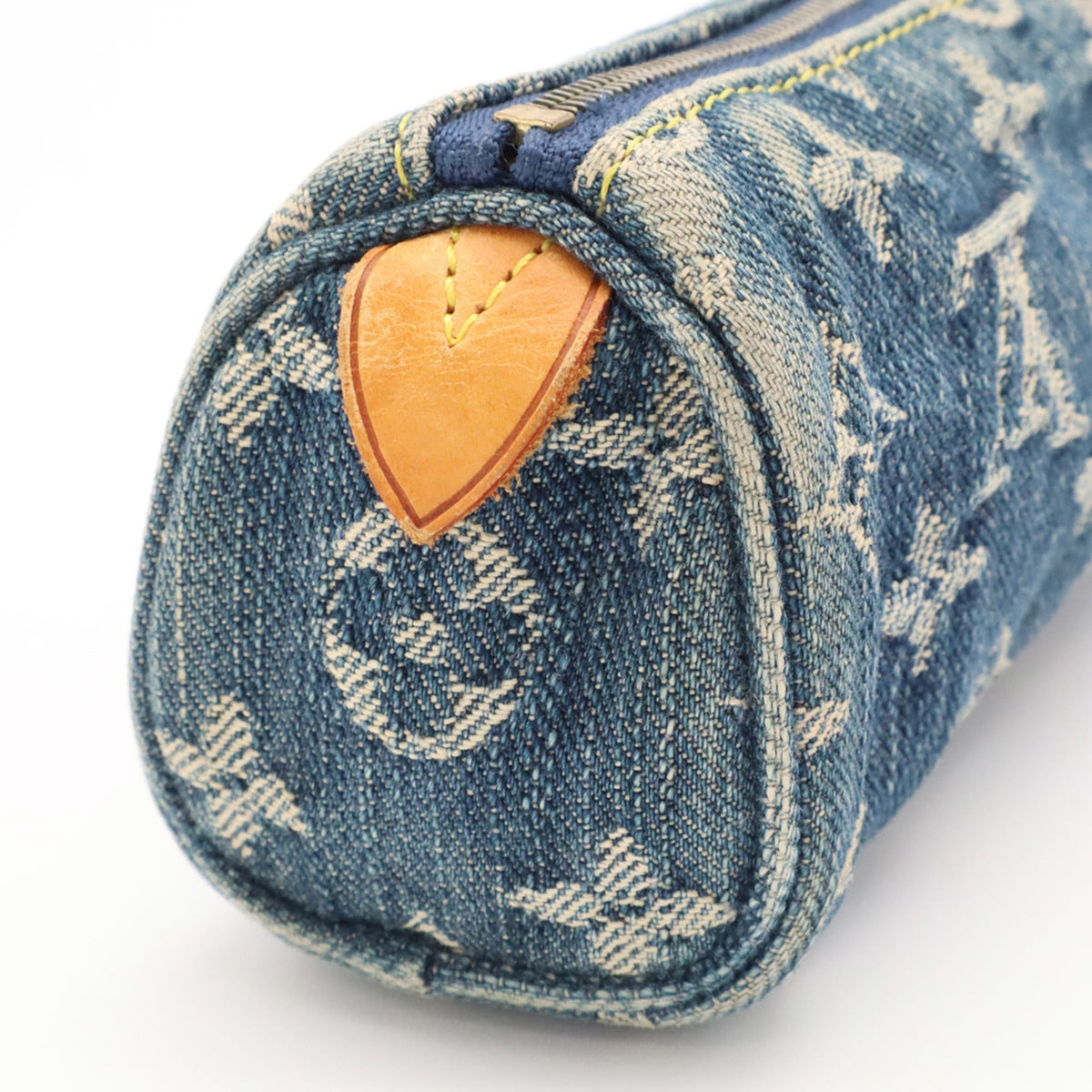 Louis Vuitton Blue Monogram Denim Handbag Pouch (Pre-Owned)