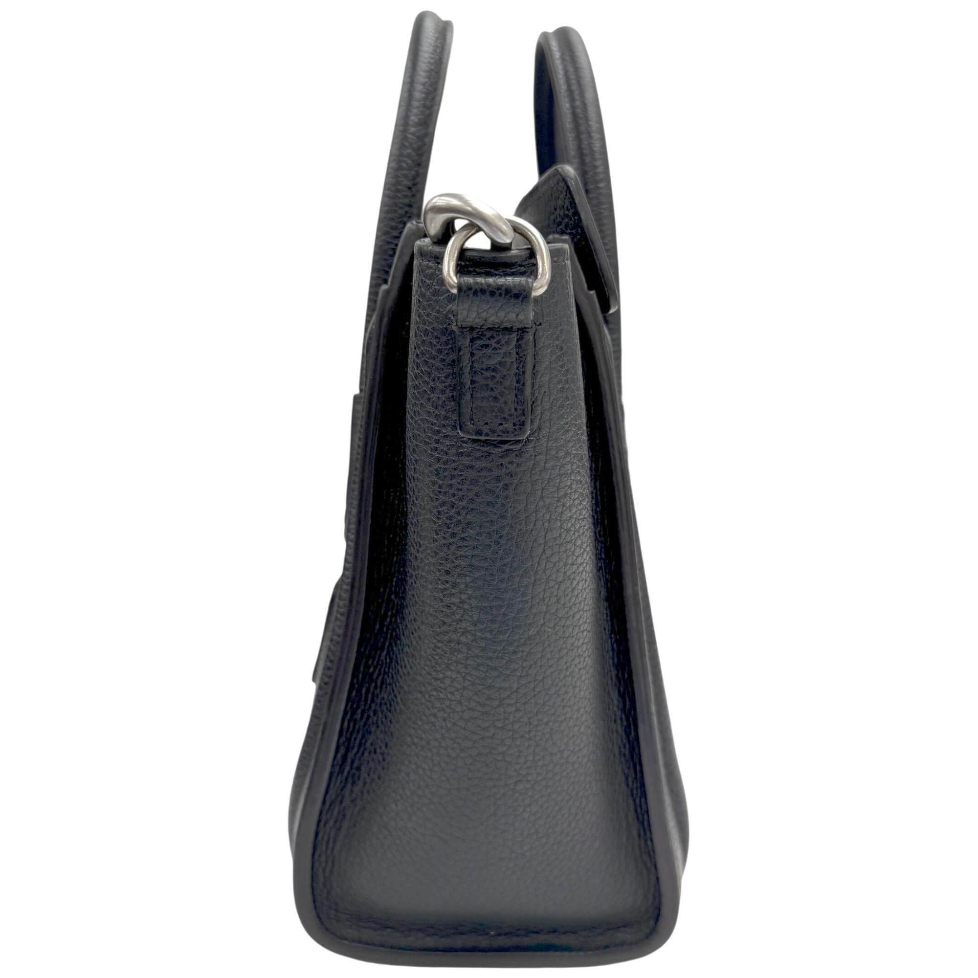 Celine Black Leather Handbag Shoulder Bag (Pre-Owned)