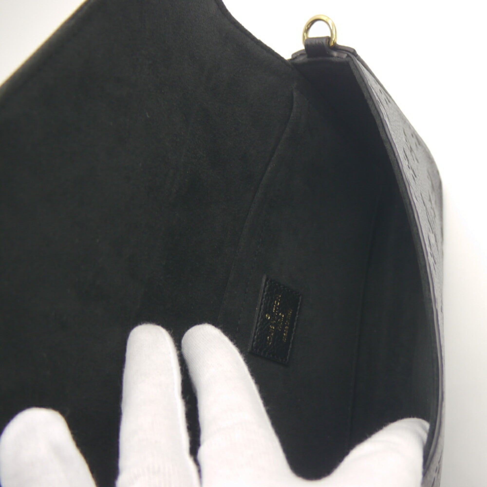 Louis Vuitton Black Monogram Noir Monogram Empreinte Clutch Bag Pouch Shoulder Bag (Pre-Owned)
