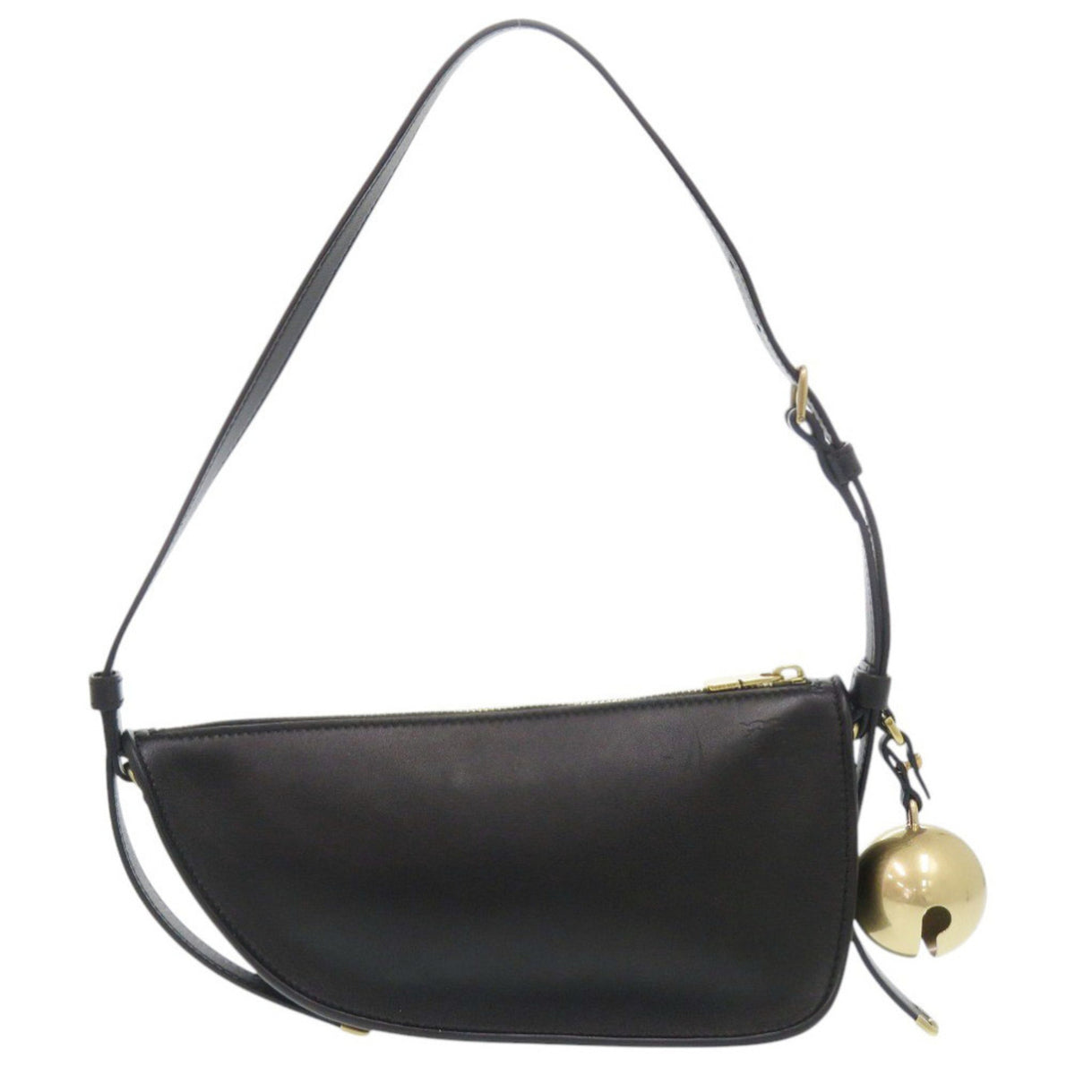 Burberry Black Leather Shoulder Bag (Pre-Owned)