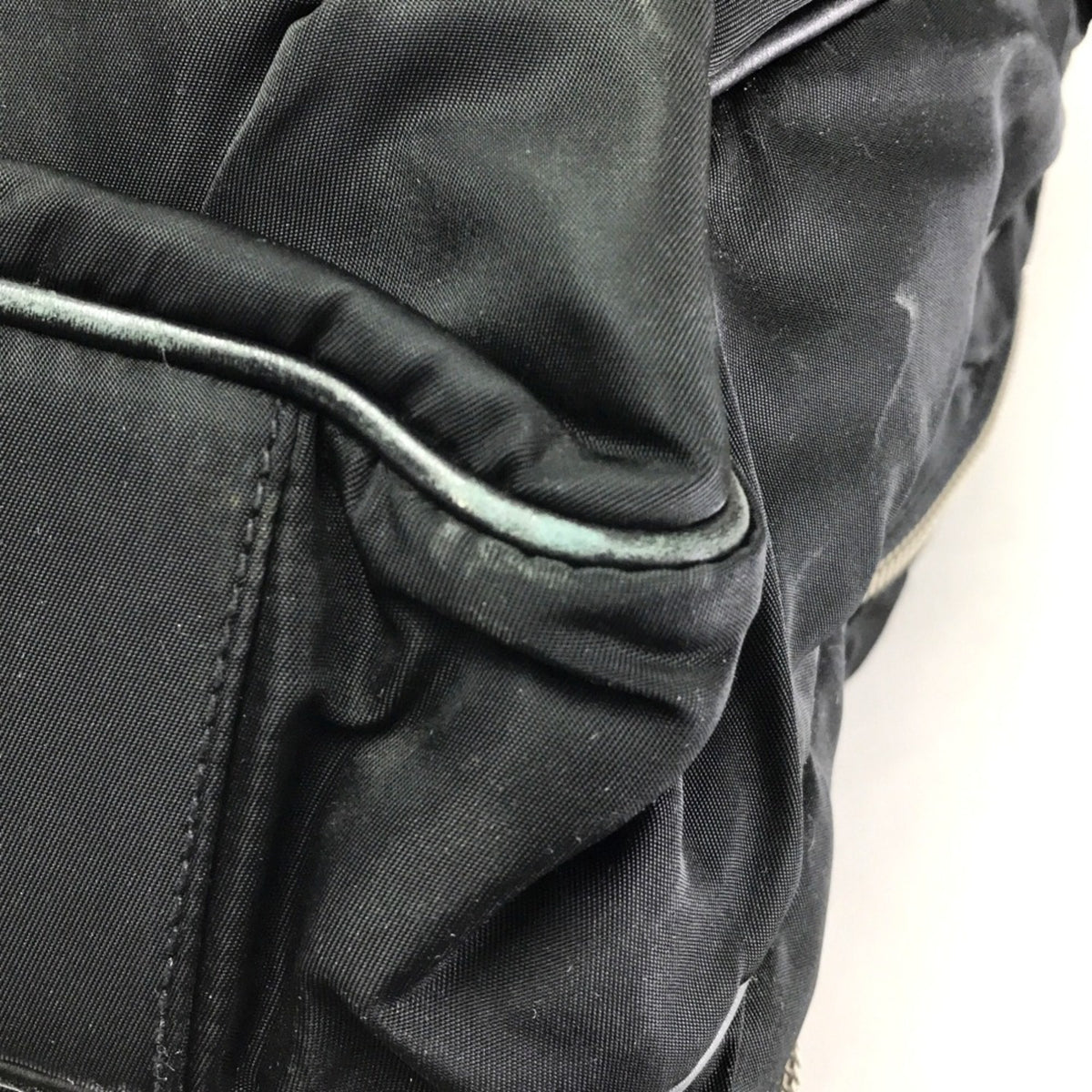 Prada Black Nylon Leather Handbag (Pre-Owned)