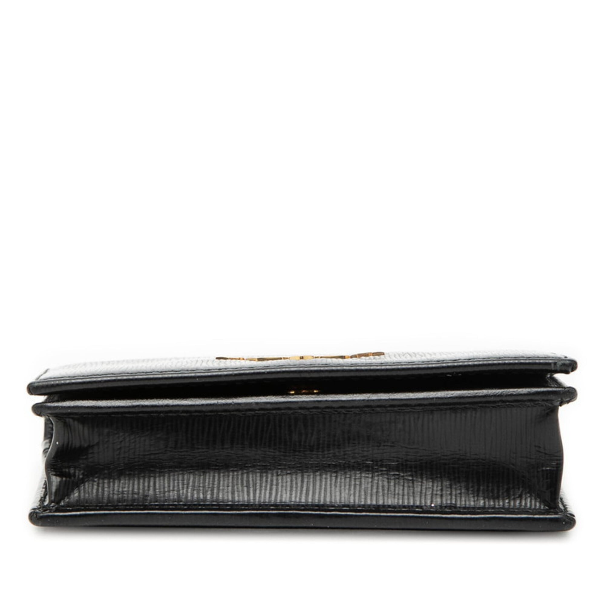 Prada Black Leather Coin Purse/Coin Case (Pre-Owned)