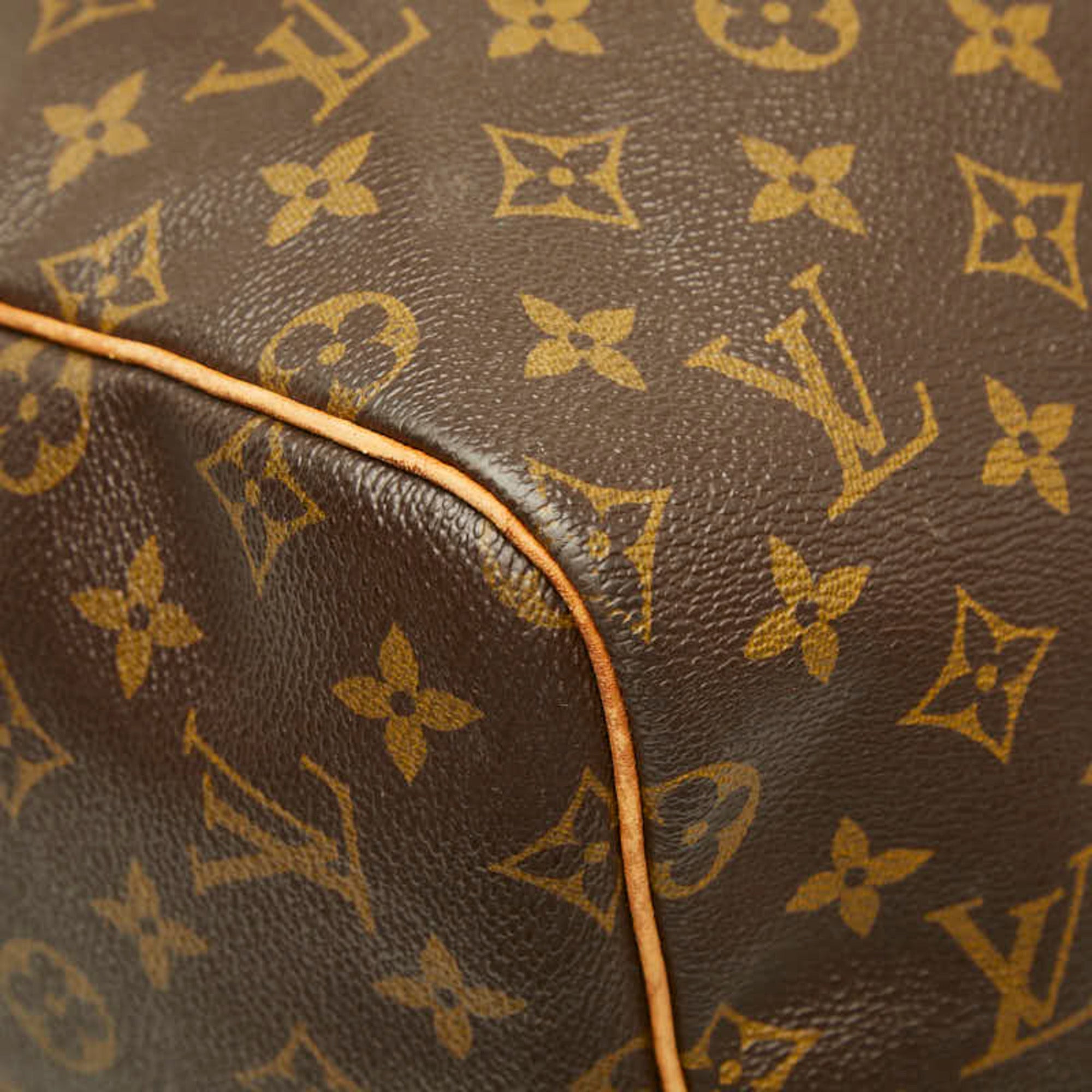 Louis Vuitton Brown Pvc Leather Boston Bag Shoulder Bag (Pre-Owned)