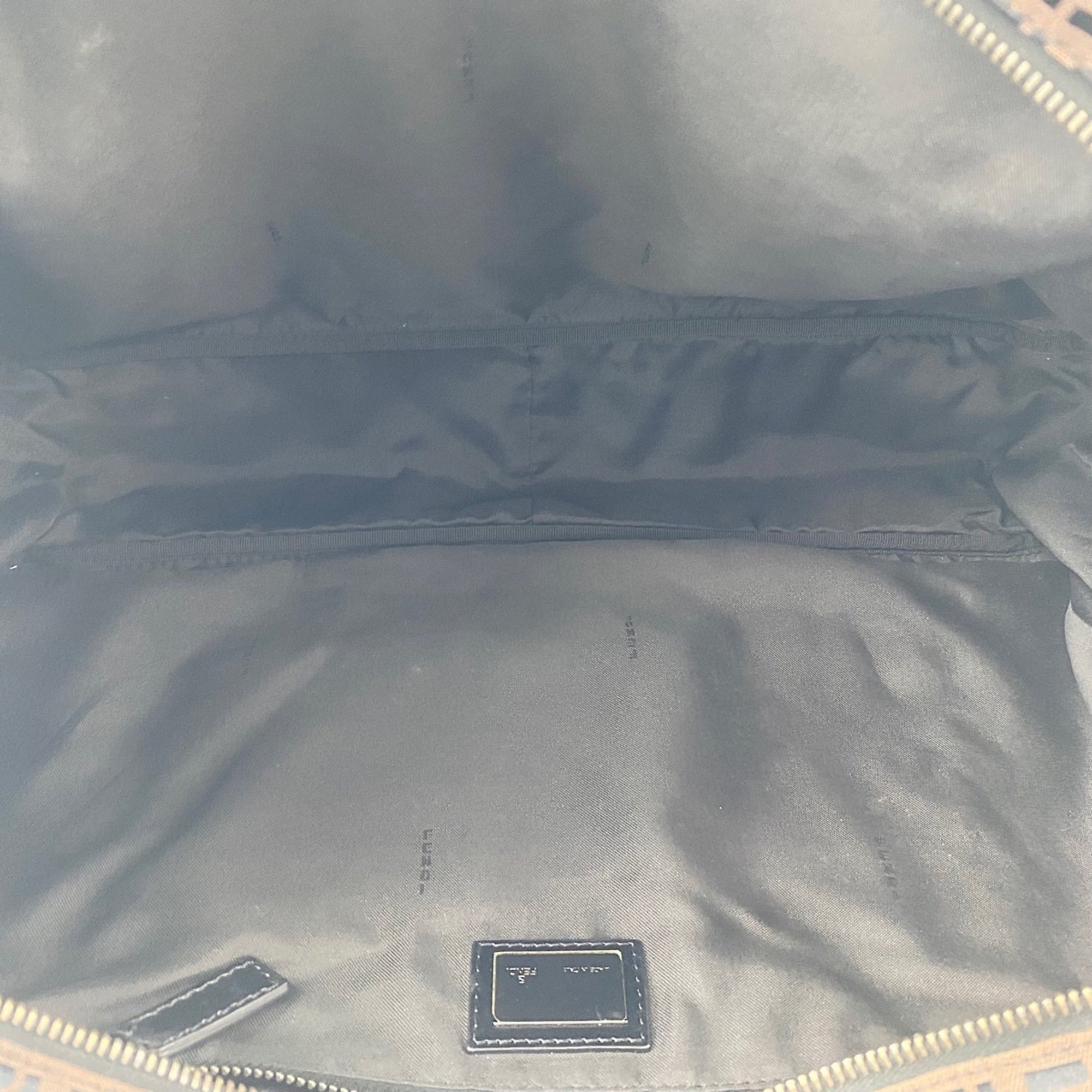 Fendi Brown Canvas Handbag (Pre-Owned)