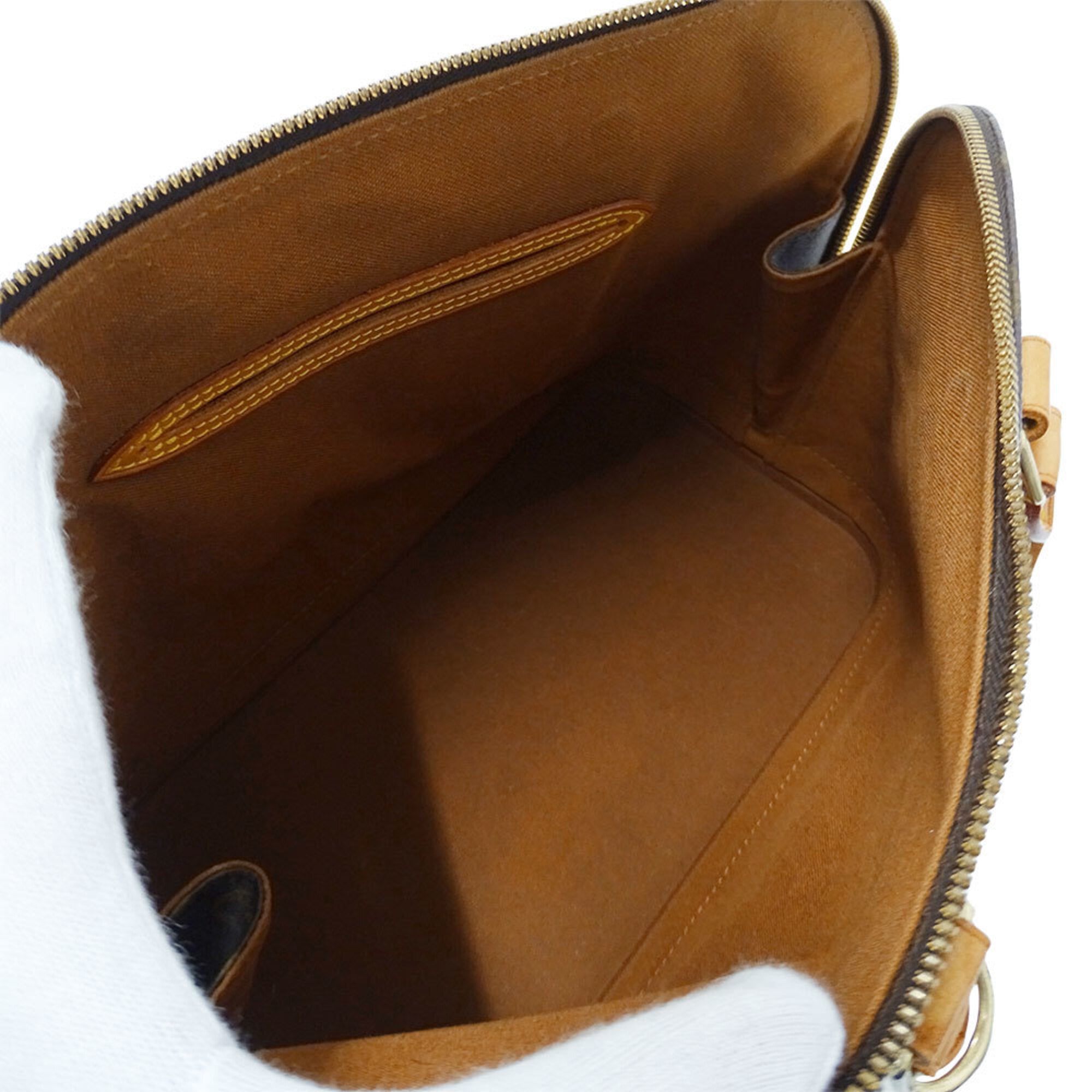 Louis Vuitton Brown Monogram Canvas Handbag (Pre-Owned)
