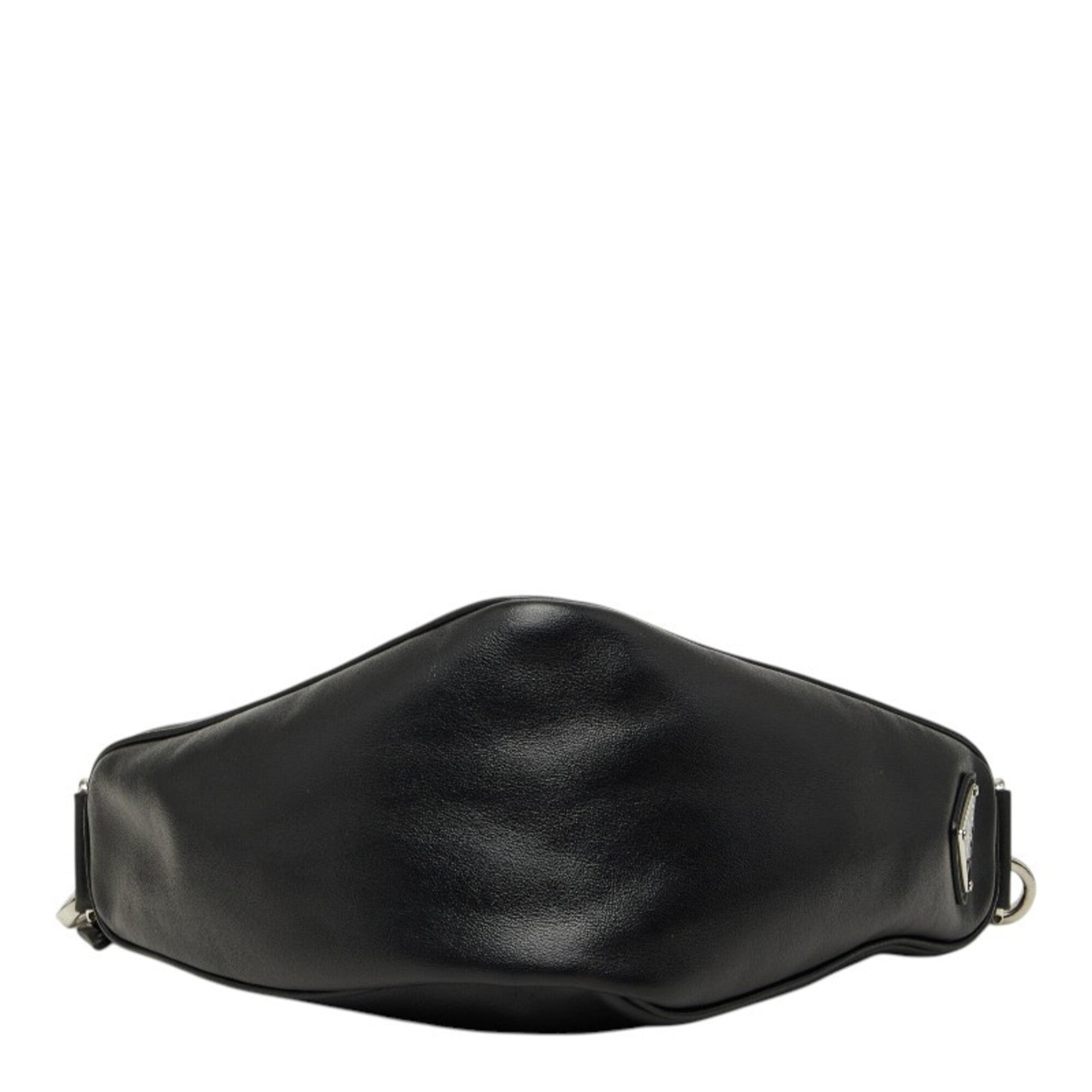Prada Black Leather Pouch Shoulder Bag (Pre-Owned)