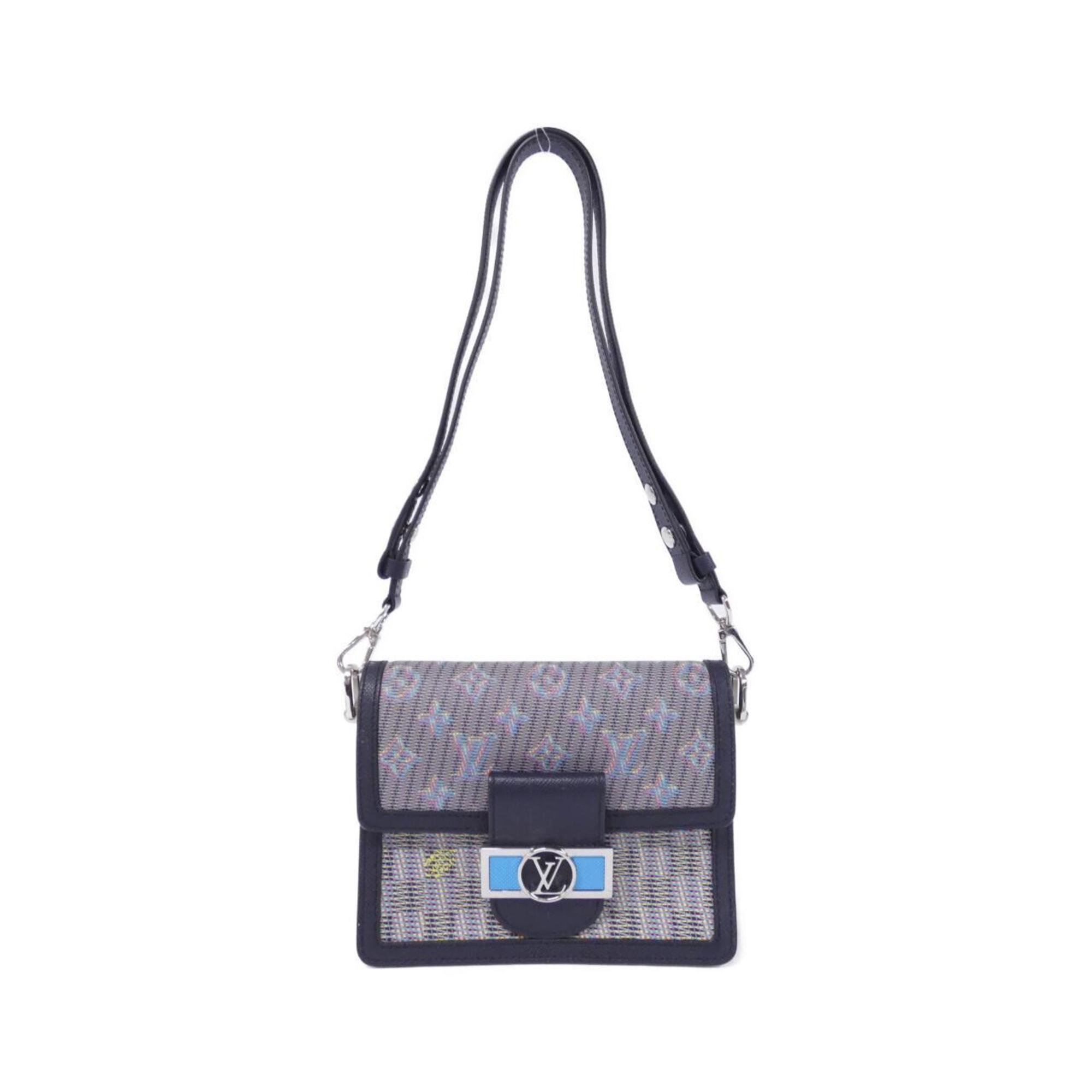 Louis Vuitton Blue Leather Shoulder Bag (Pre-Owned)