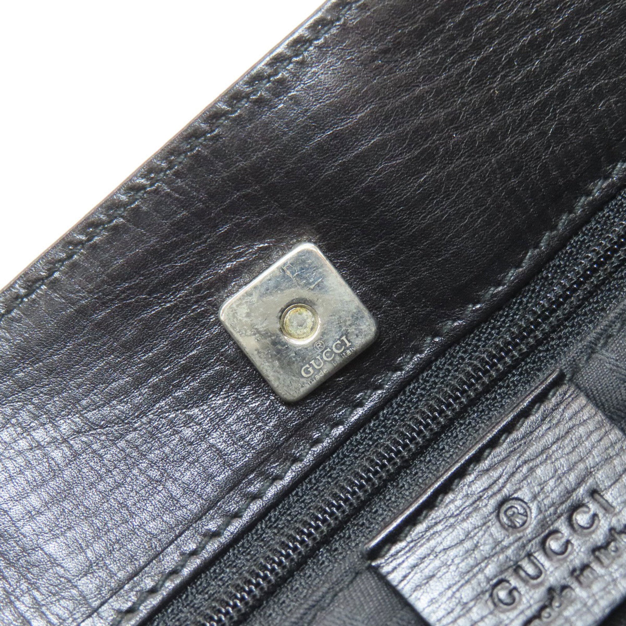 Gucci Black Leather Handbag (Pre-Owned)
