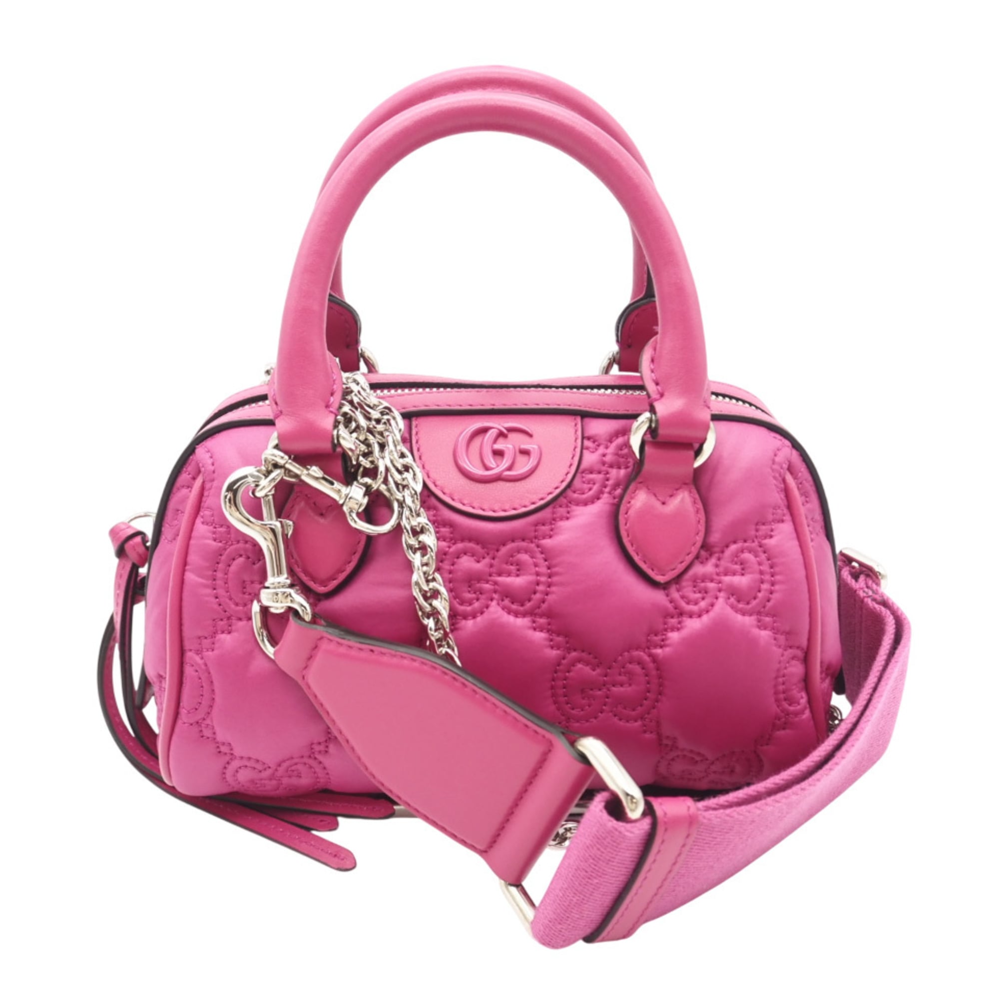 Gucci Pink Nylon Handbag (Pre-Owned)