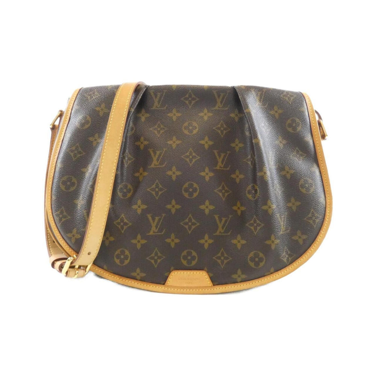 Louis Vuitton Marron Coated Canvas Shoulder Bag (Pre-Owned)