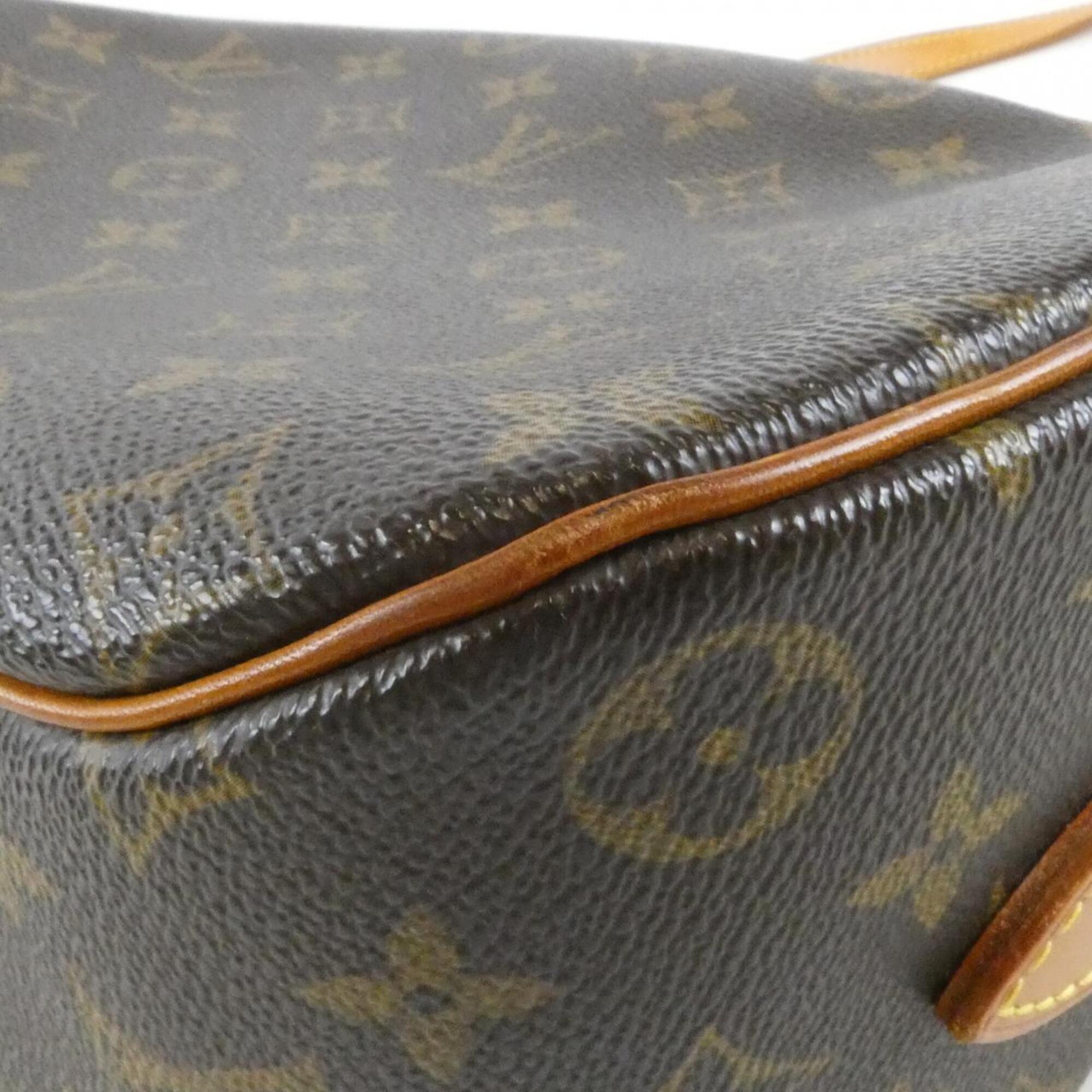 Louis Vuitton Marron Coated Canvas Shoulder Bag (Pre-Owned)